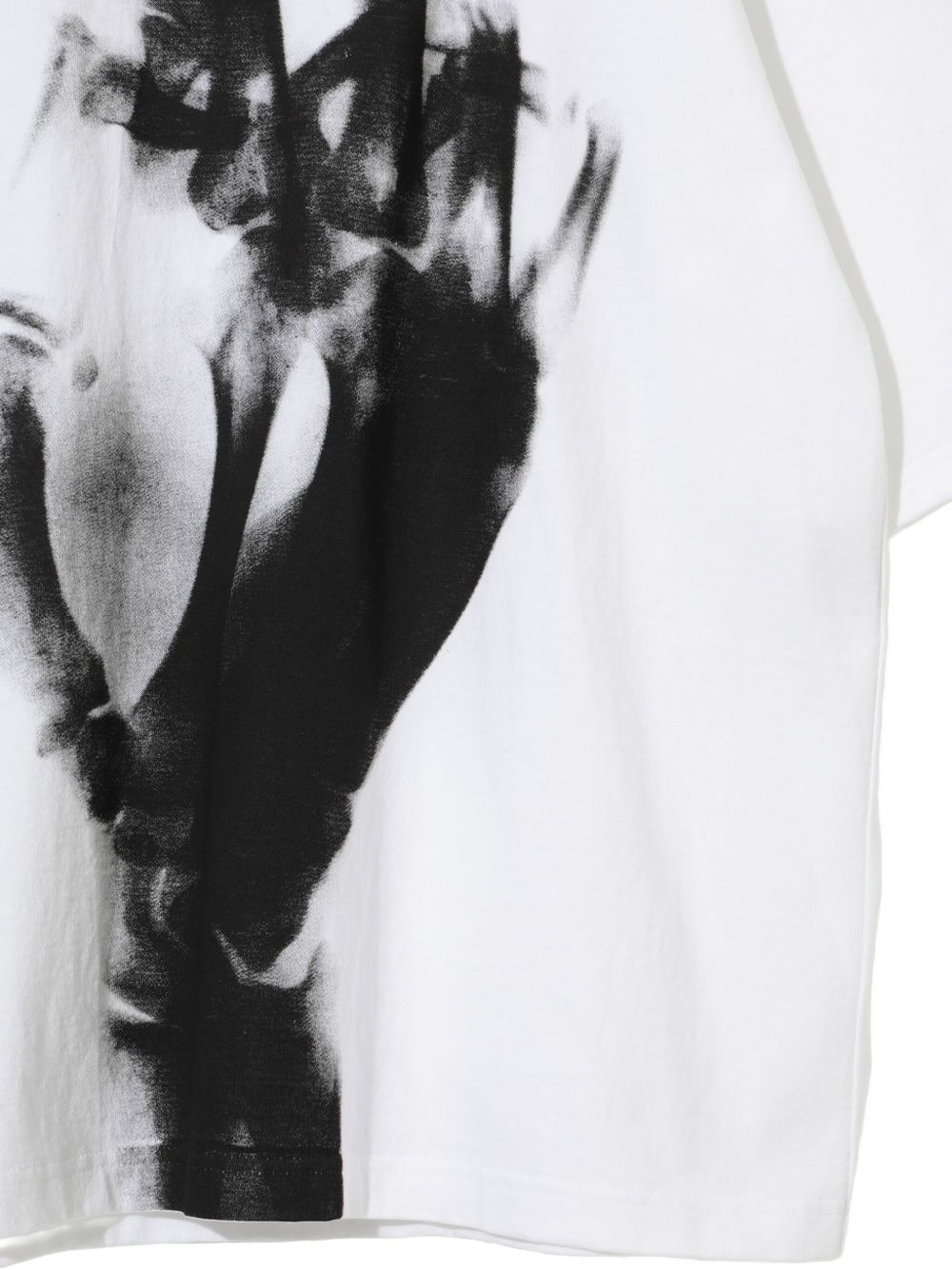 hand-print graphic cotton T-shirt - 2