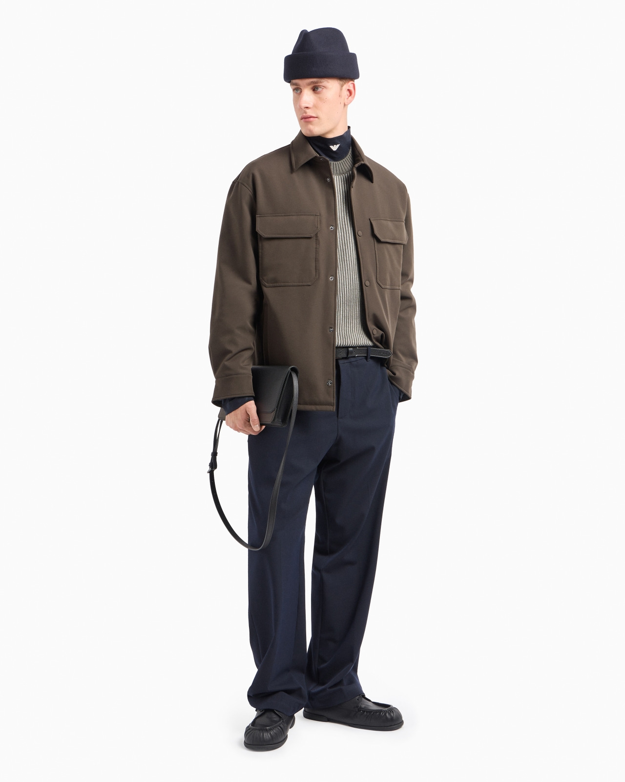Soft nylon comfort-fit shirt jacket - 4
