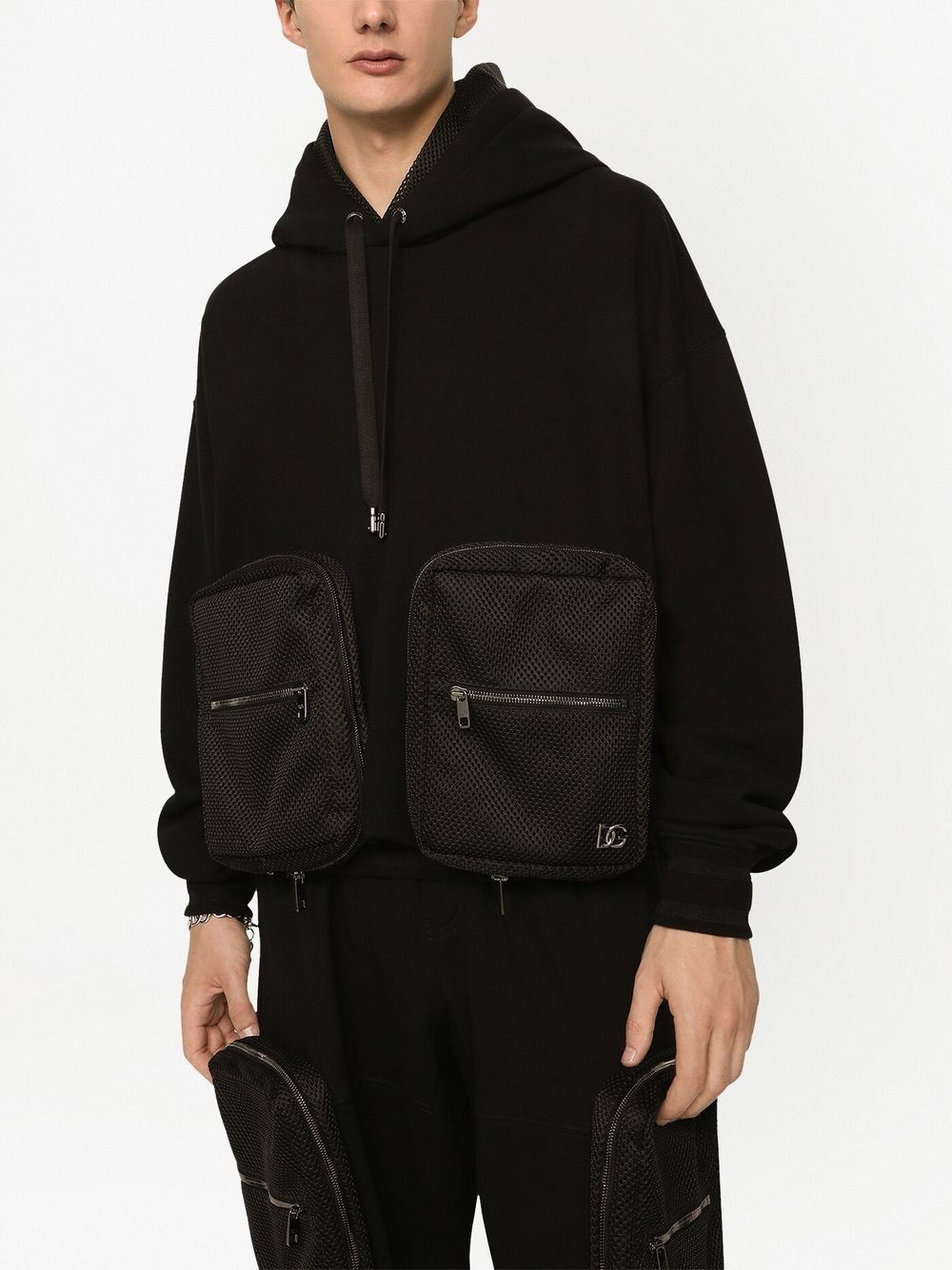 pouch-pocket hooded jacket - 5