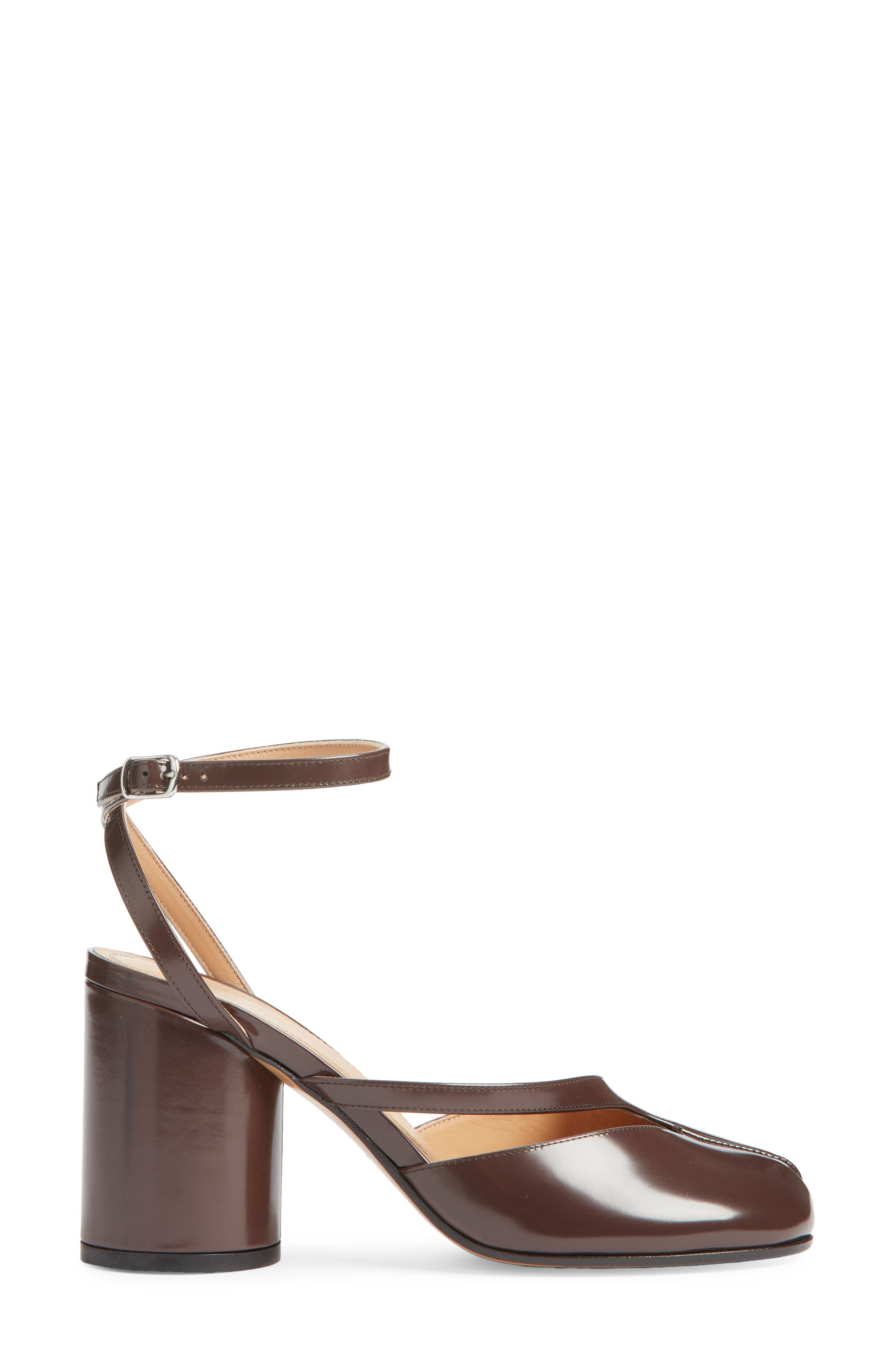 Maison Margiela Tabi Ankle Strap Pump in Moka at Nordstrom - 3