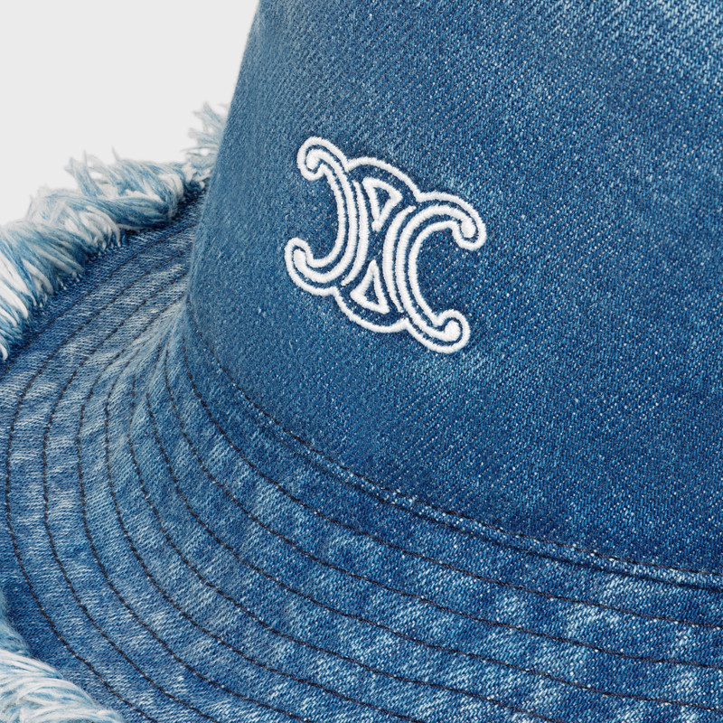triomphe bucket hat IN COTTON DENIM 3