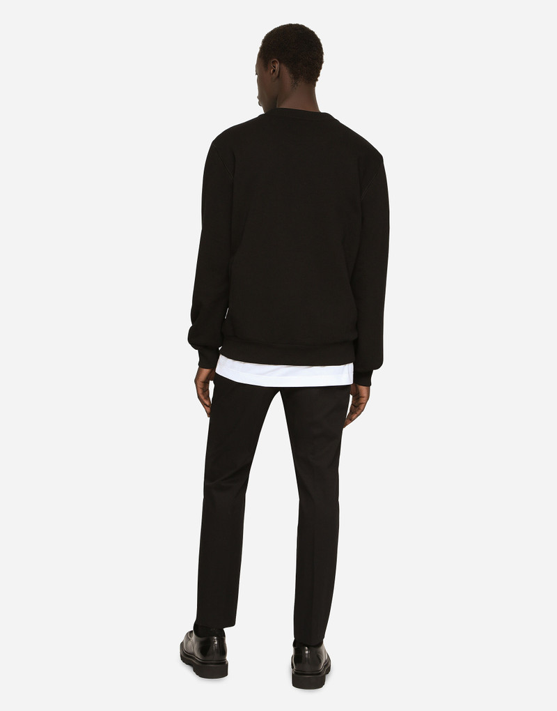 Jersey sweatshirt with DG embroidery 3