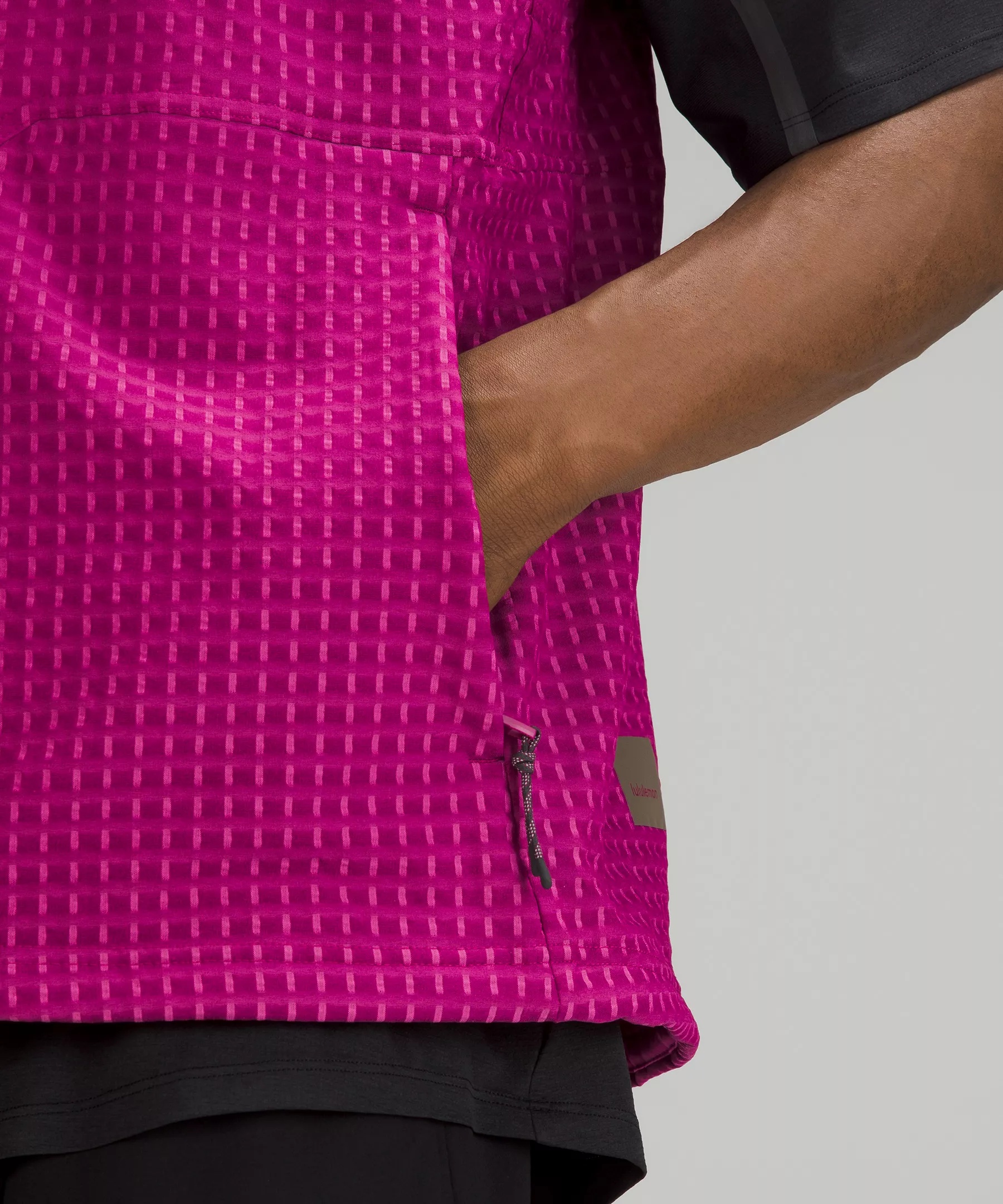 Water-Repellent Grid Fleece Hiking Vest - 5