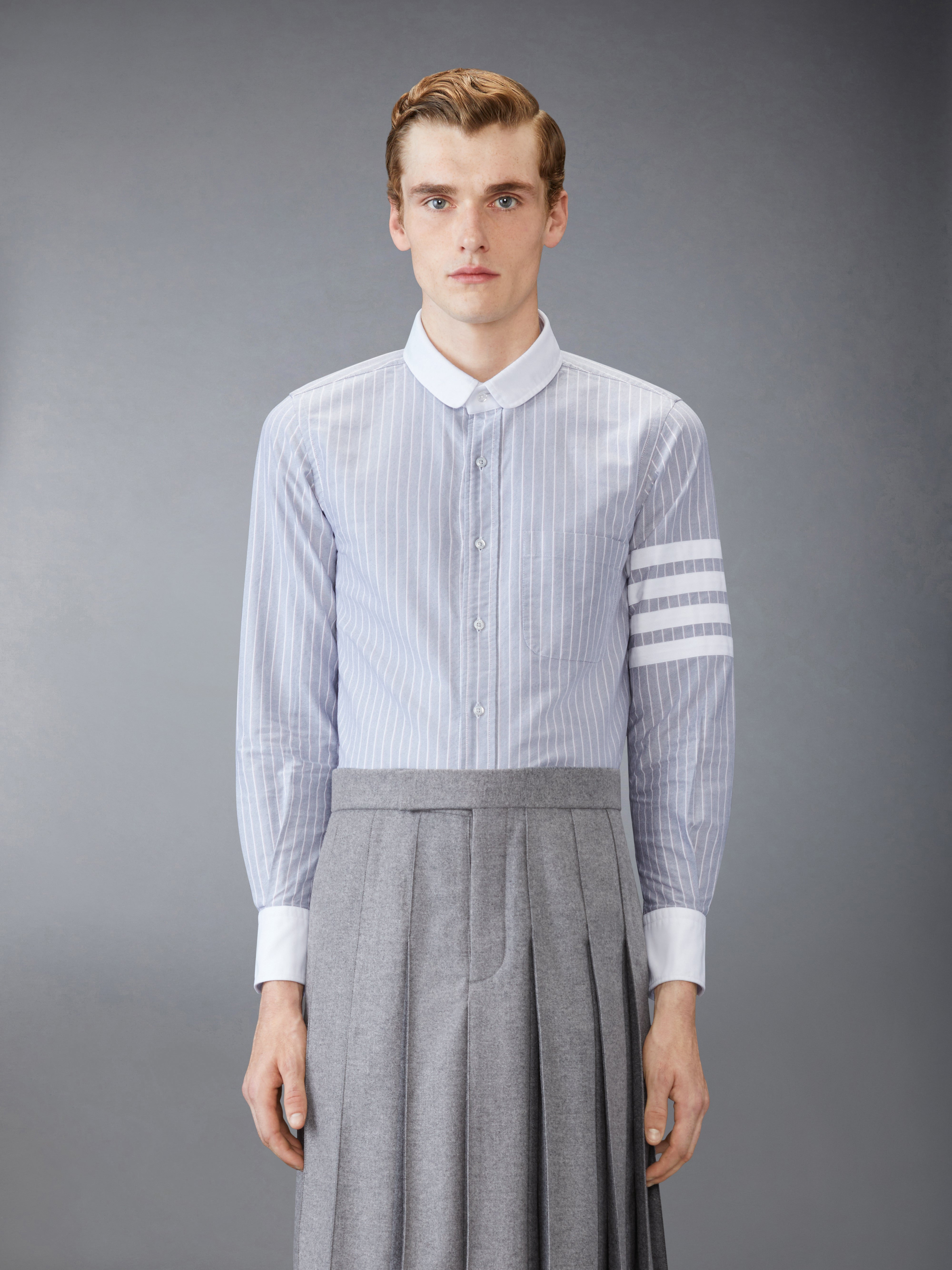 Oxford 4-Bar Shadow Pinstripe Shirt - 2