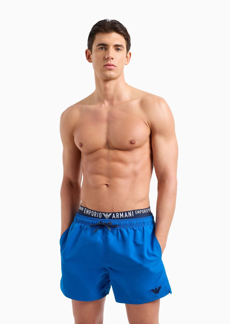 ASV recycled-fabric swim shorts with logoband 2