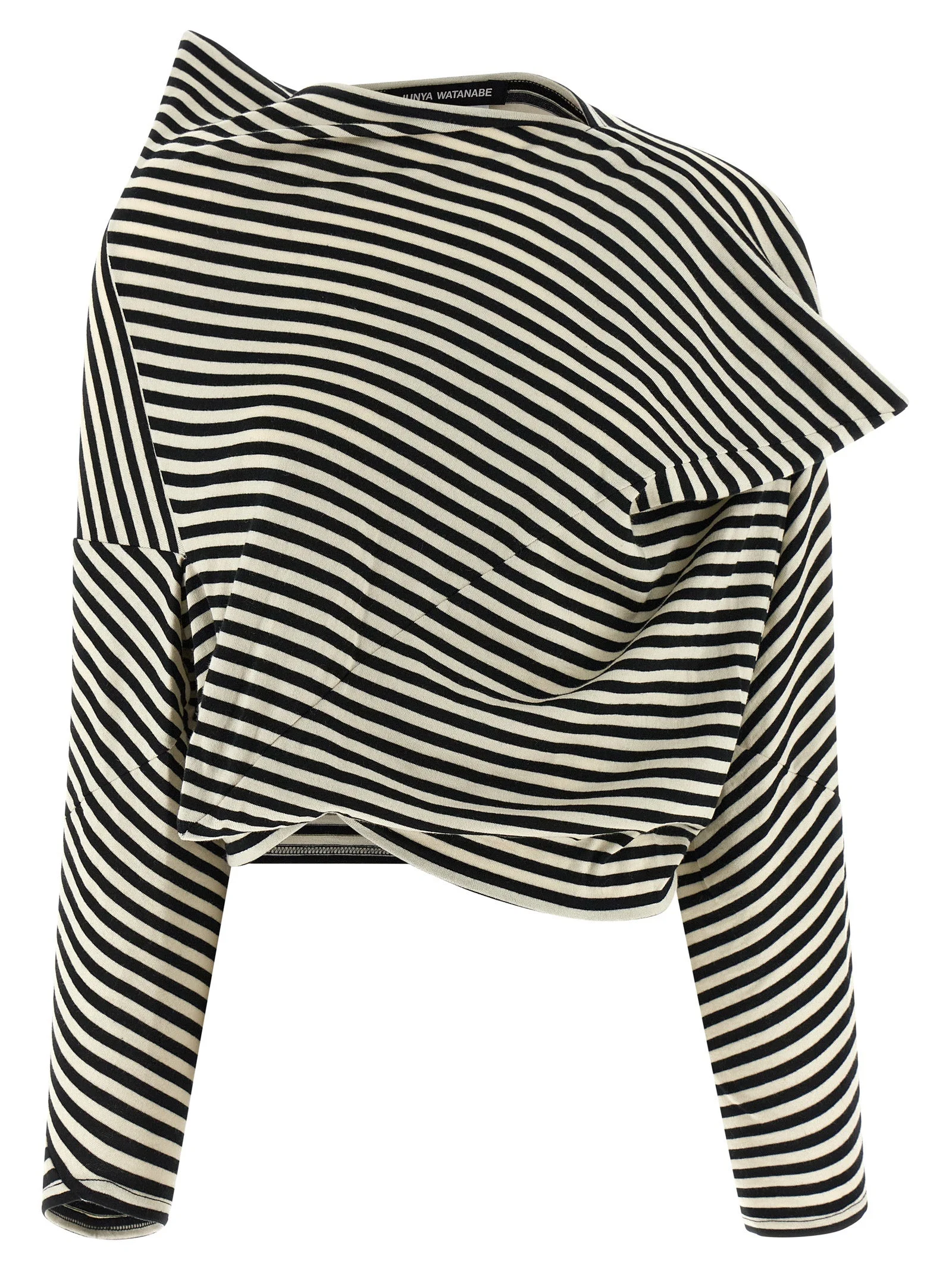 Junya Watanabe Women Striped Crop Sweater - 1