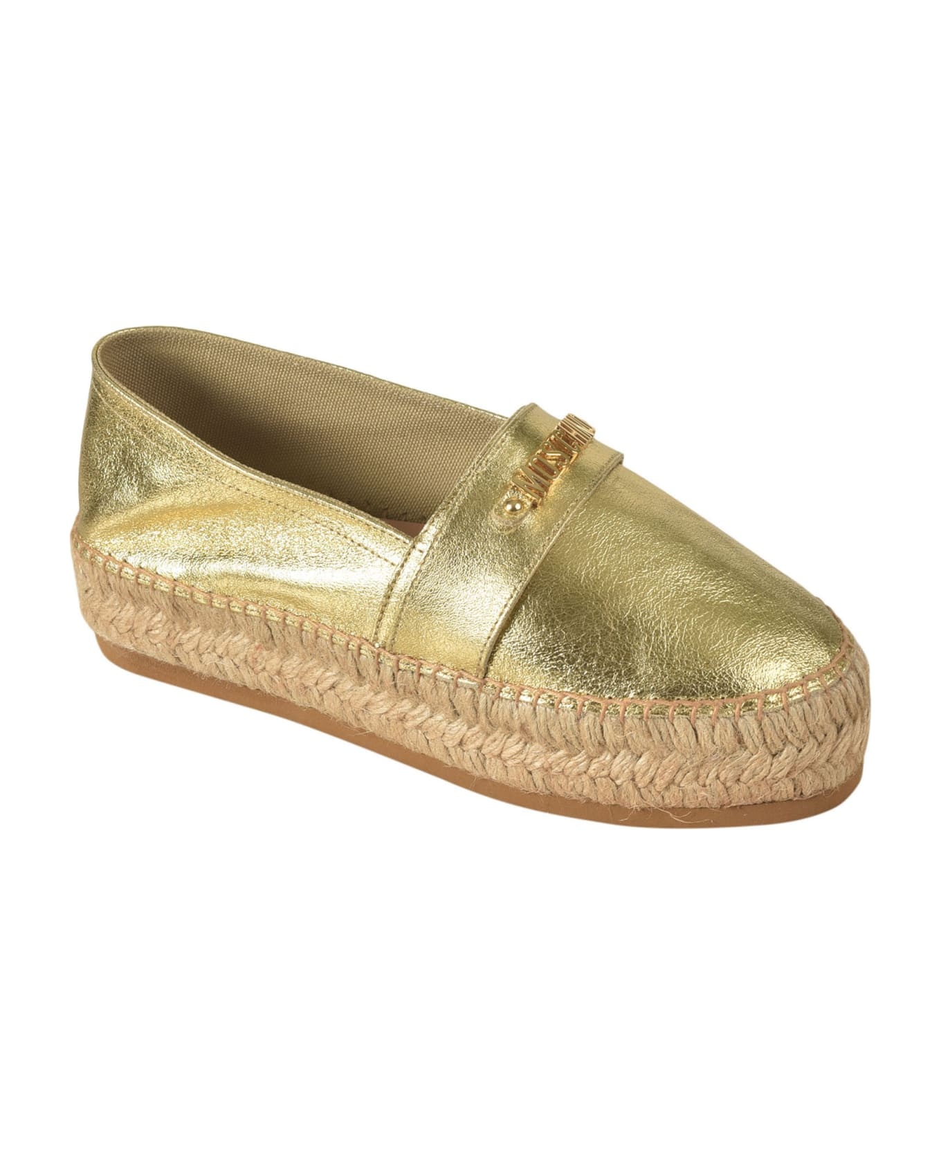 Logo Embossed Metallic Espadrillas - 2