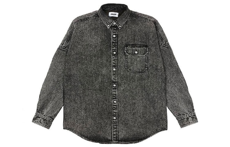 PALACE Denim Bossy Back Logo Denim Shirt Black P20SHT008 - 2