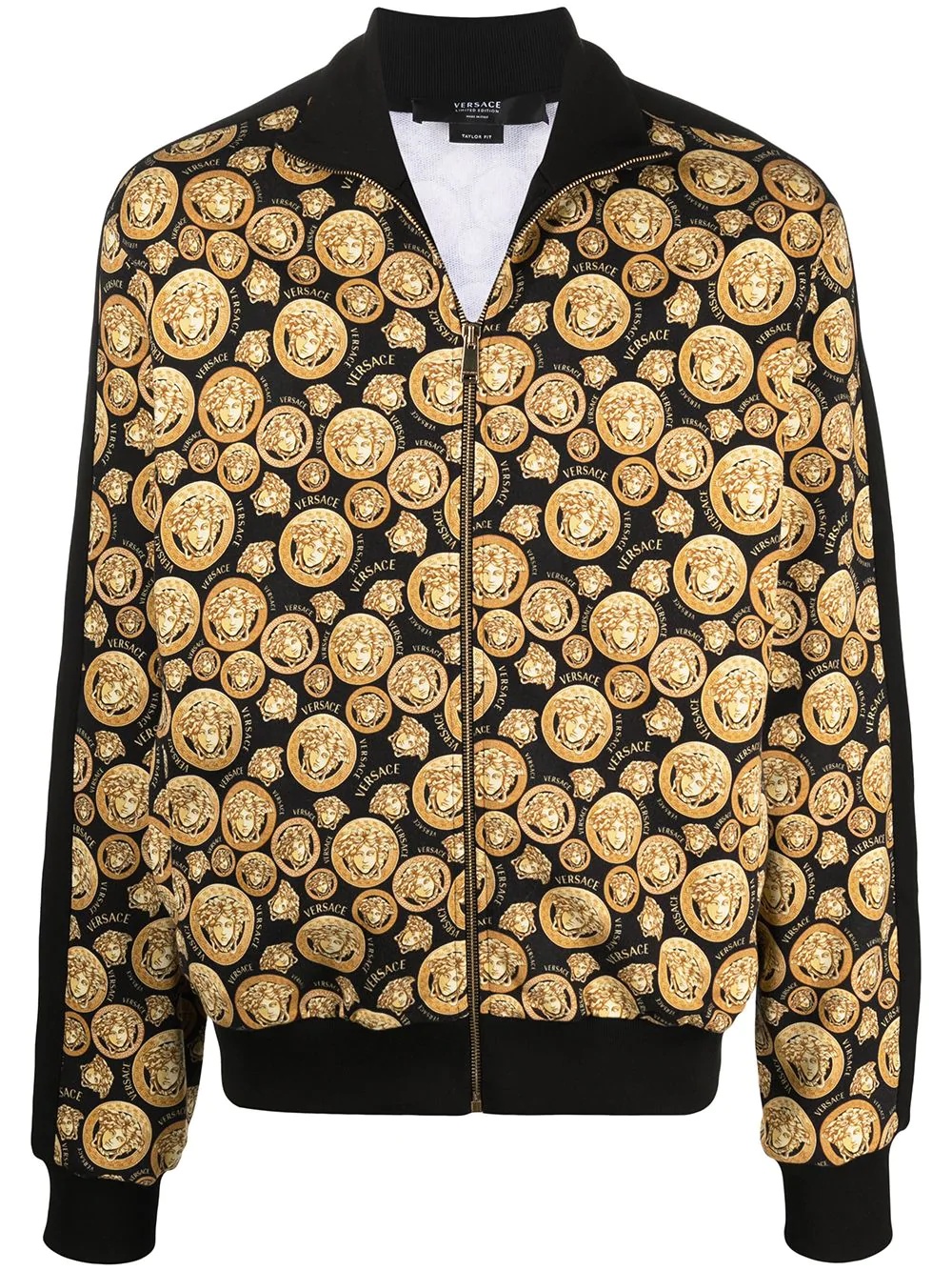 Medusa head motif cotton jacket - 1