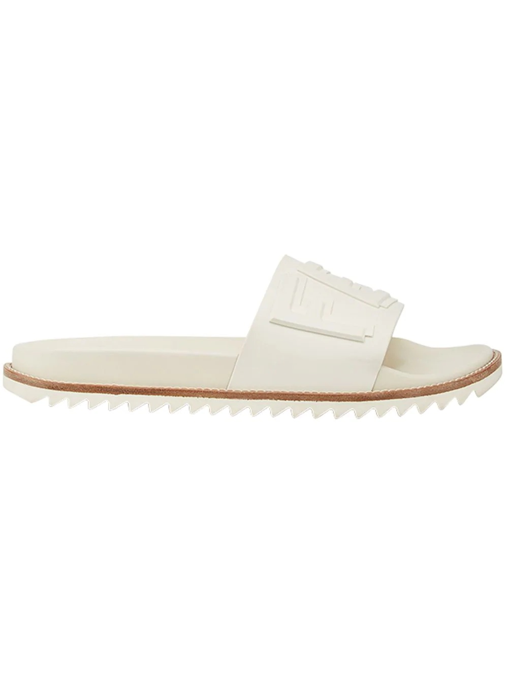 logo-embossed slide sandals - 1