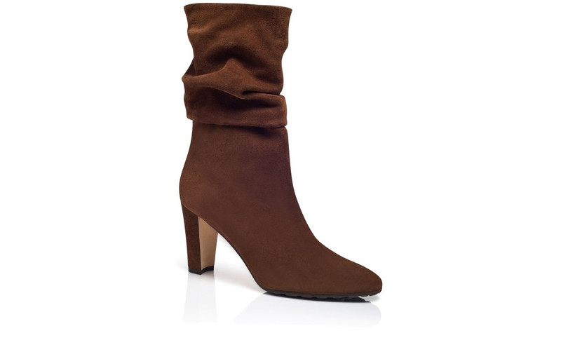 Brown Crosta Mid Calf Boots 3