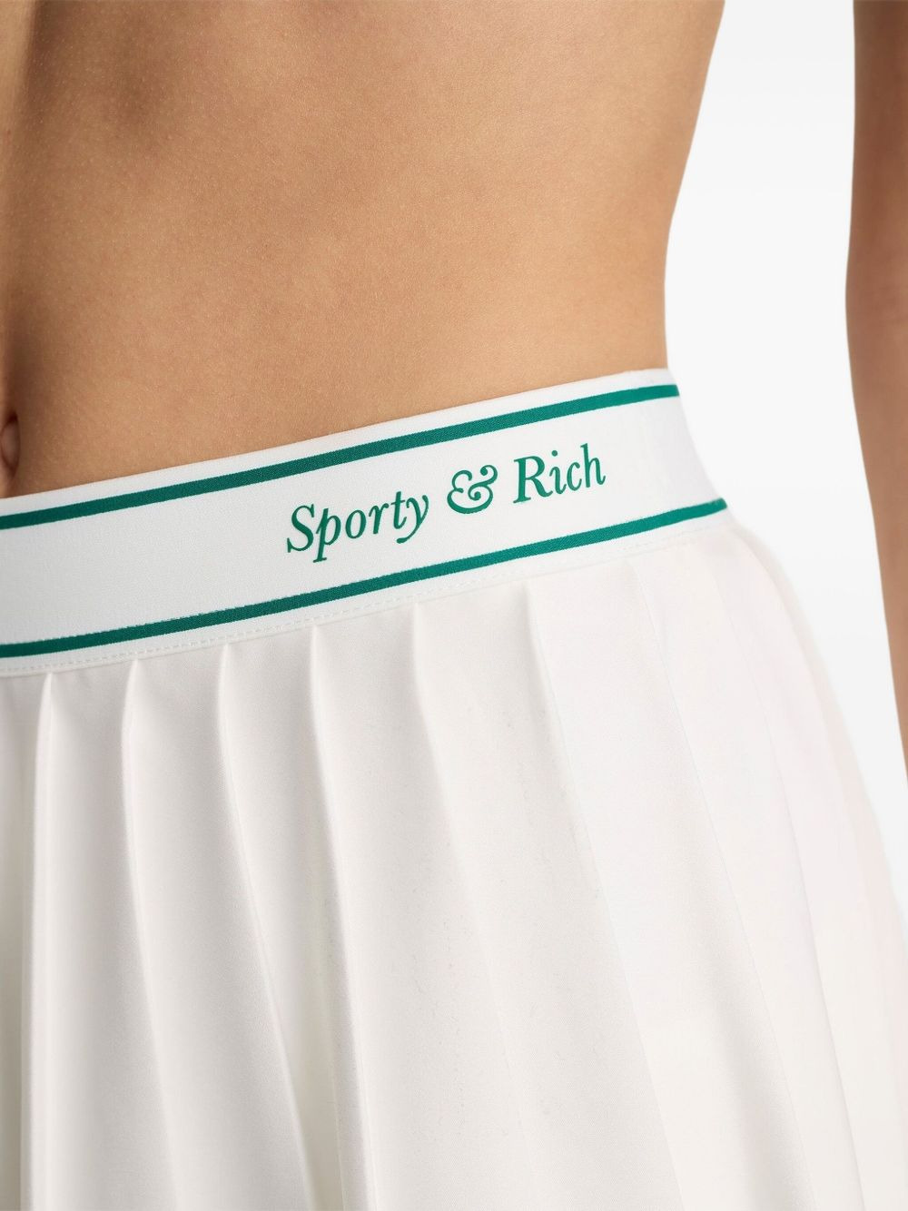 pleated stripe mini skirt - 4