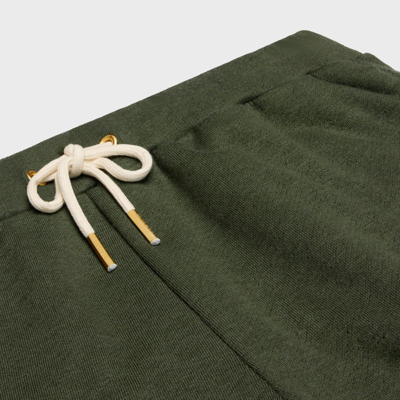 celine paris mini shorts in cotton and cashmere 3