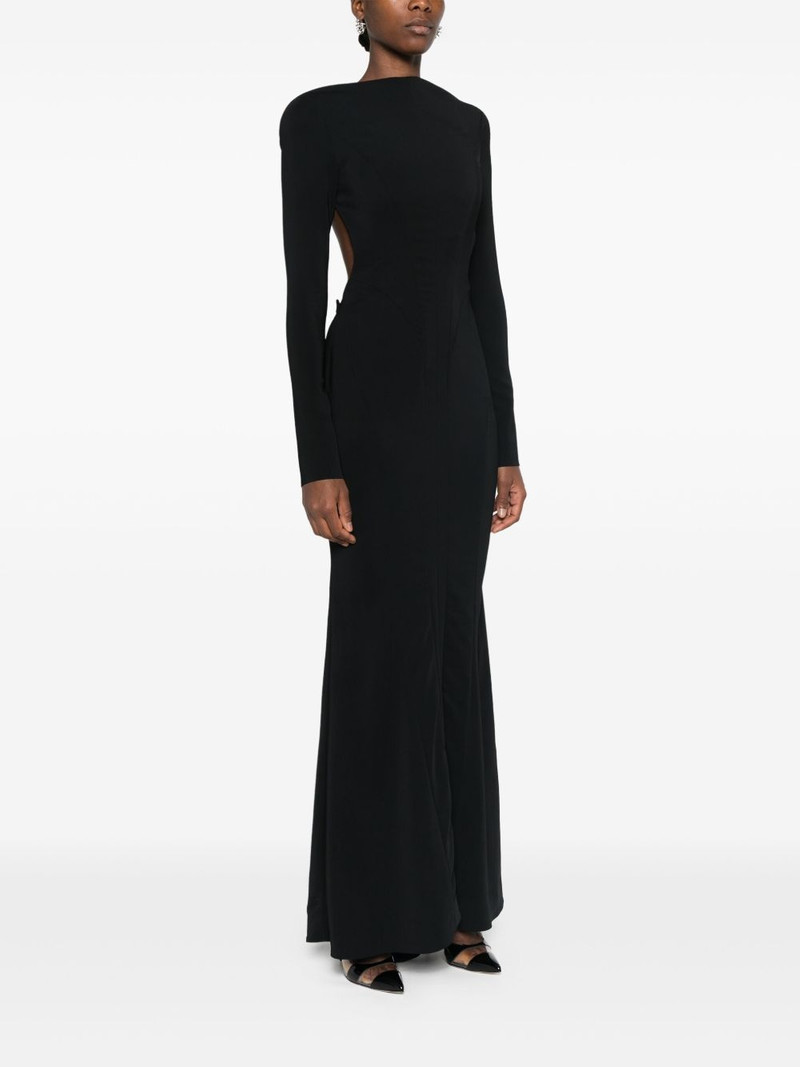 backless crepe gown 3