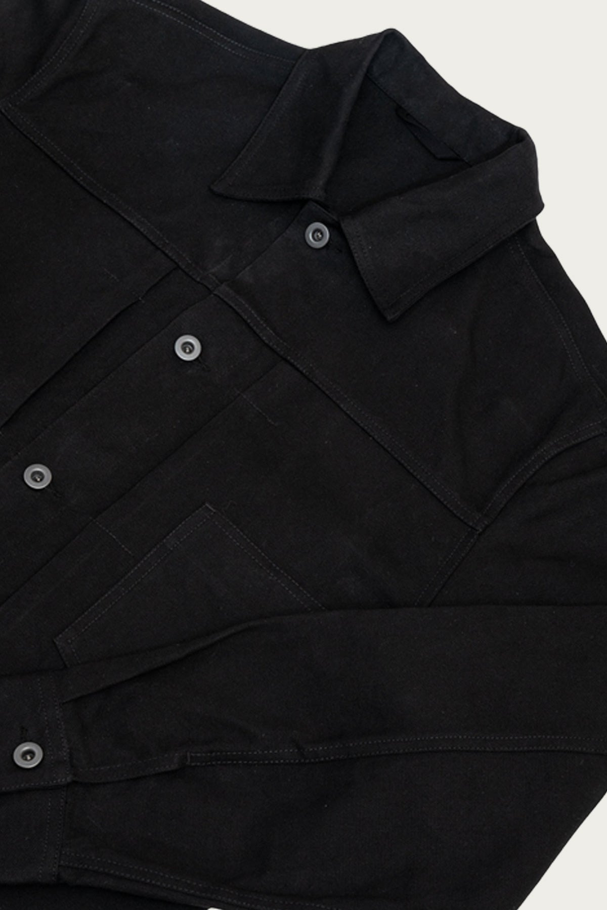 Range Jacket - Black Waxed Cotton Washi Ox - 2