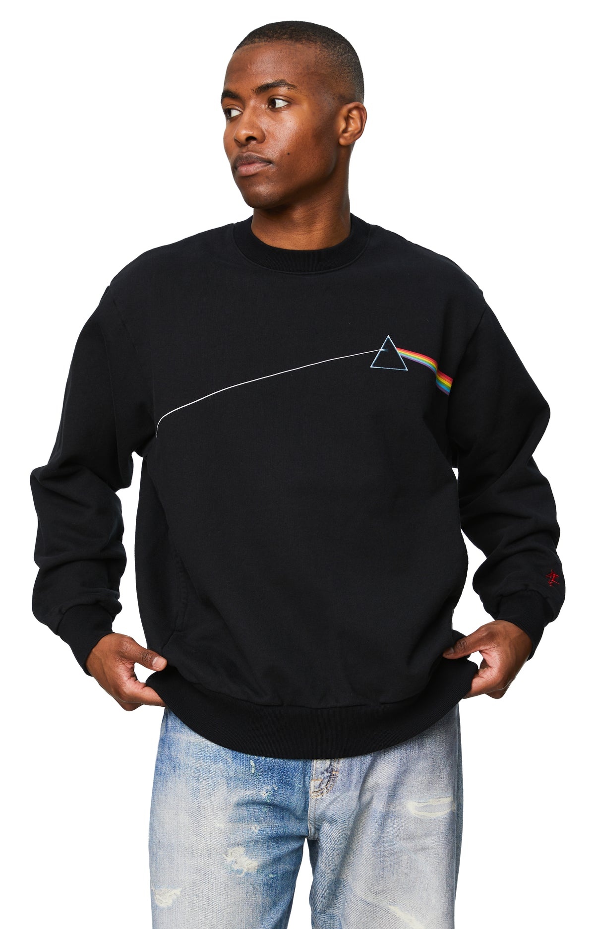 DARK SIDE OF THE MOON SWEATSHIRT IN BLACK - 1