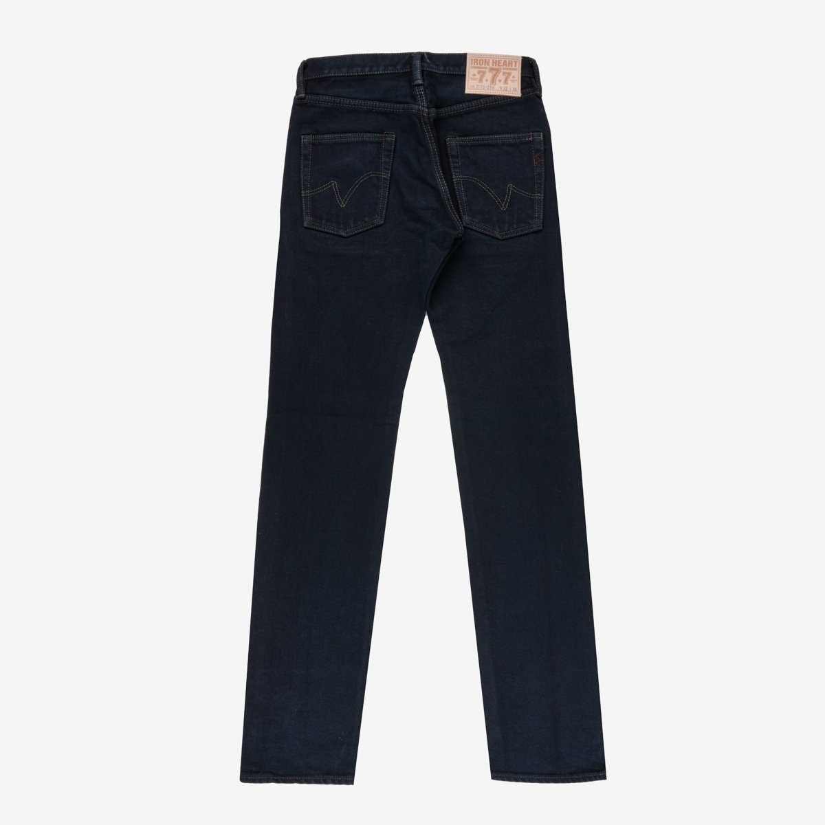 IH-777S-21OD 21oz Selvedge Denim Slim Tapered Indigo Overdyed Black - 2