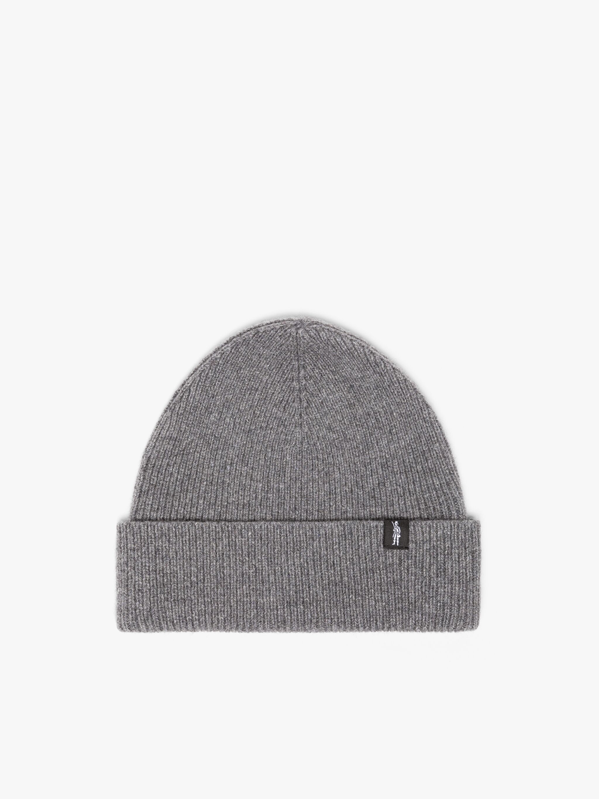 GREY ECO CASHMERE BEANIE - 1