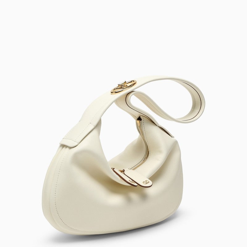 Valentino Garavani Small Go-Hobo Bag In Ivory Leather Women - 2