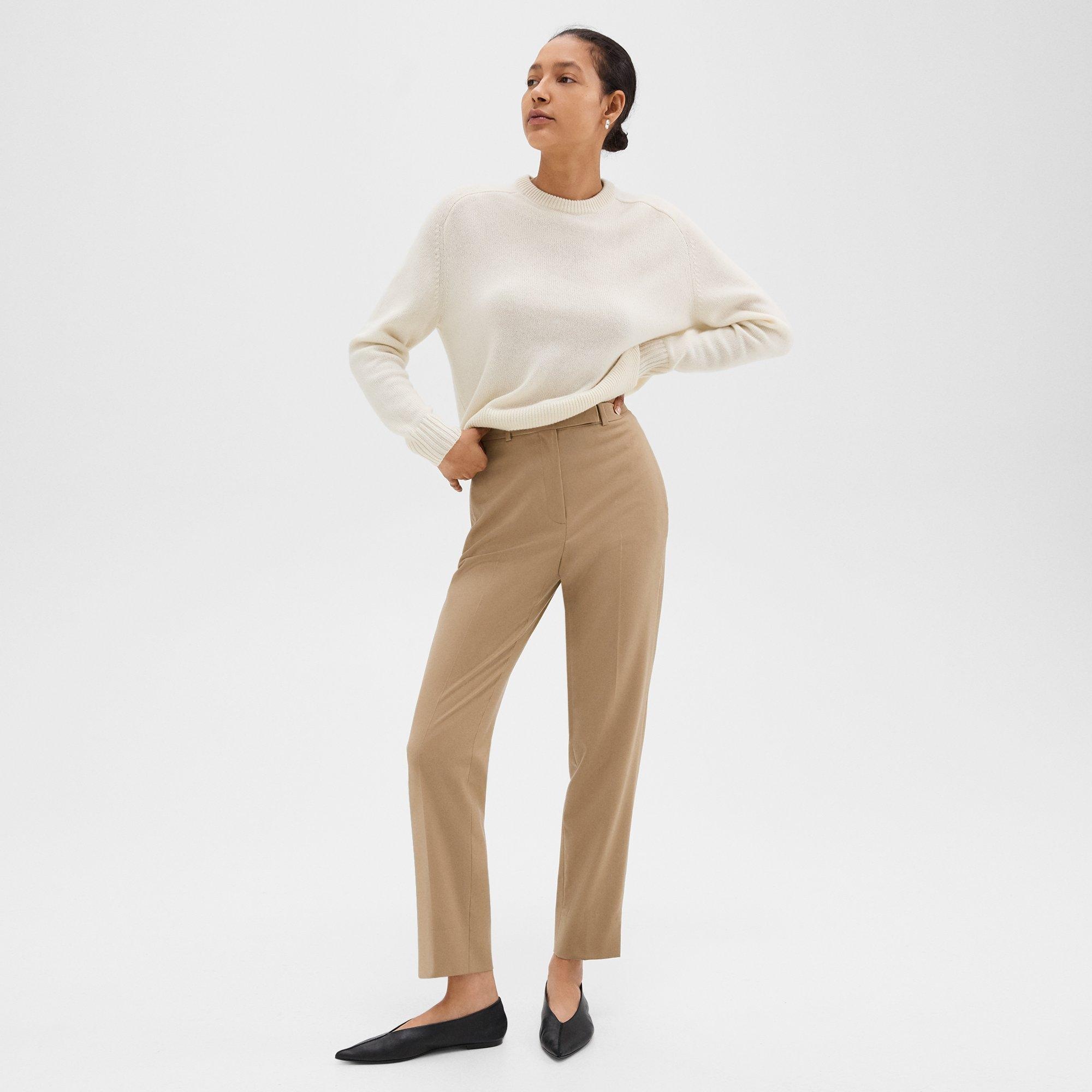 Tapered High-Waist Pant in Sleek Flannel - 2