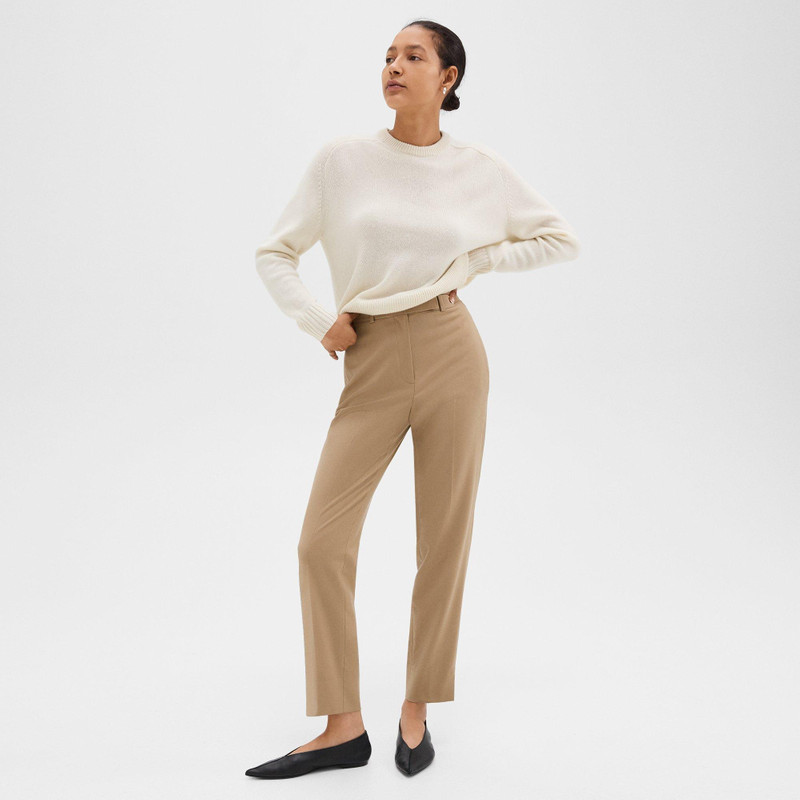 Tapered High-Waist Pant in Sleek Flannel 2