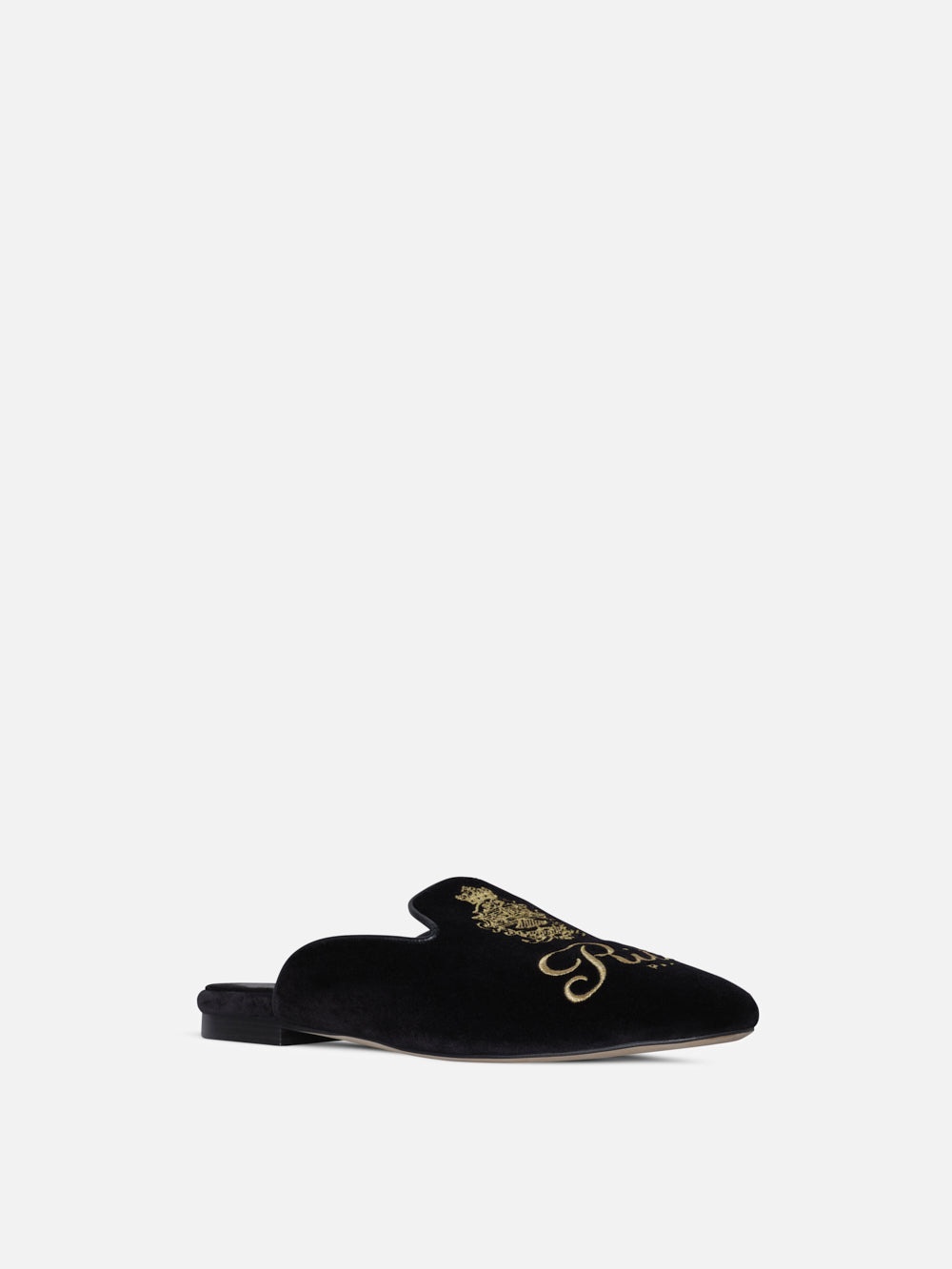 Ritz Women's Velvet Slippers in Black - 2