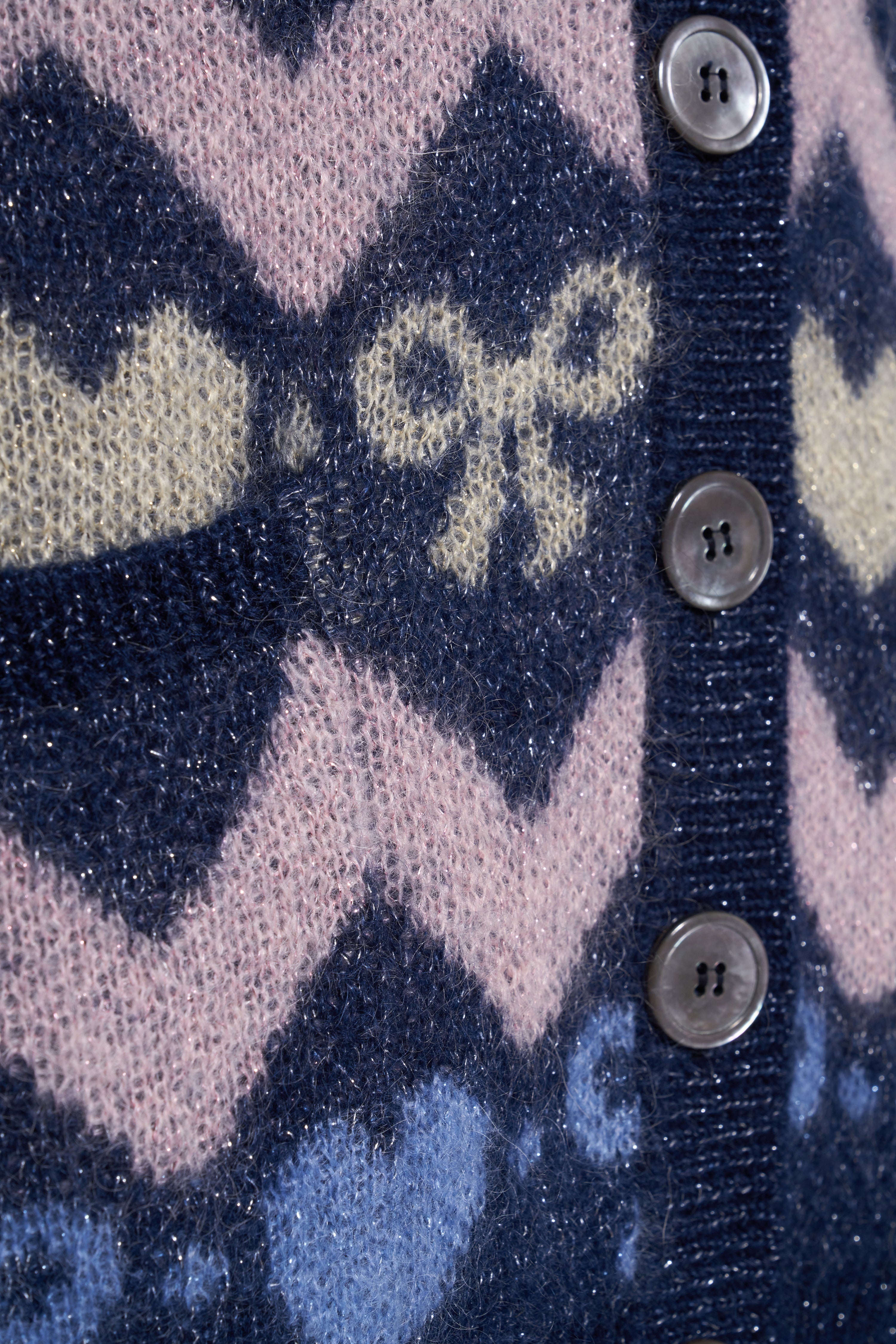 KNITTED MOHAIR VEST WITH LUREX - 3