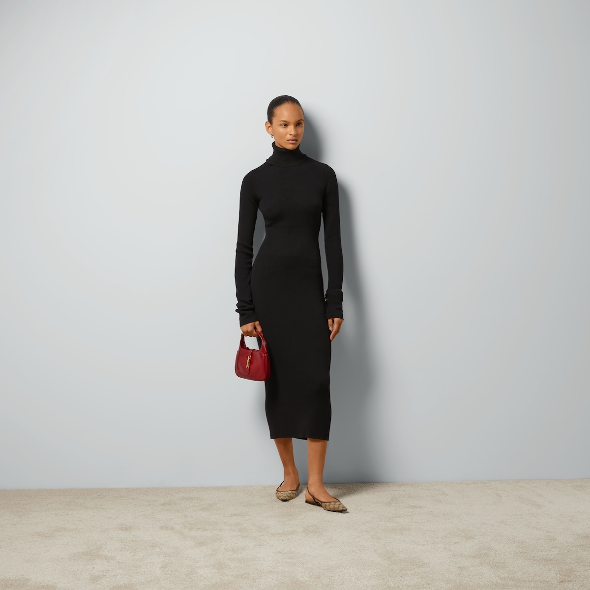 Rib fine wool dress - 2