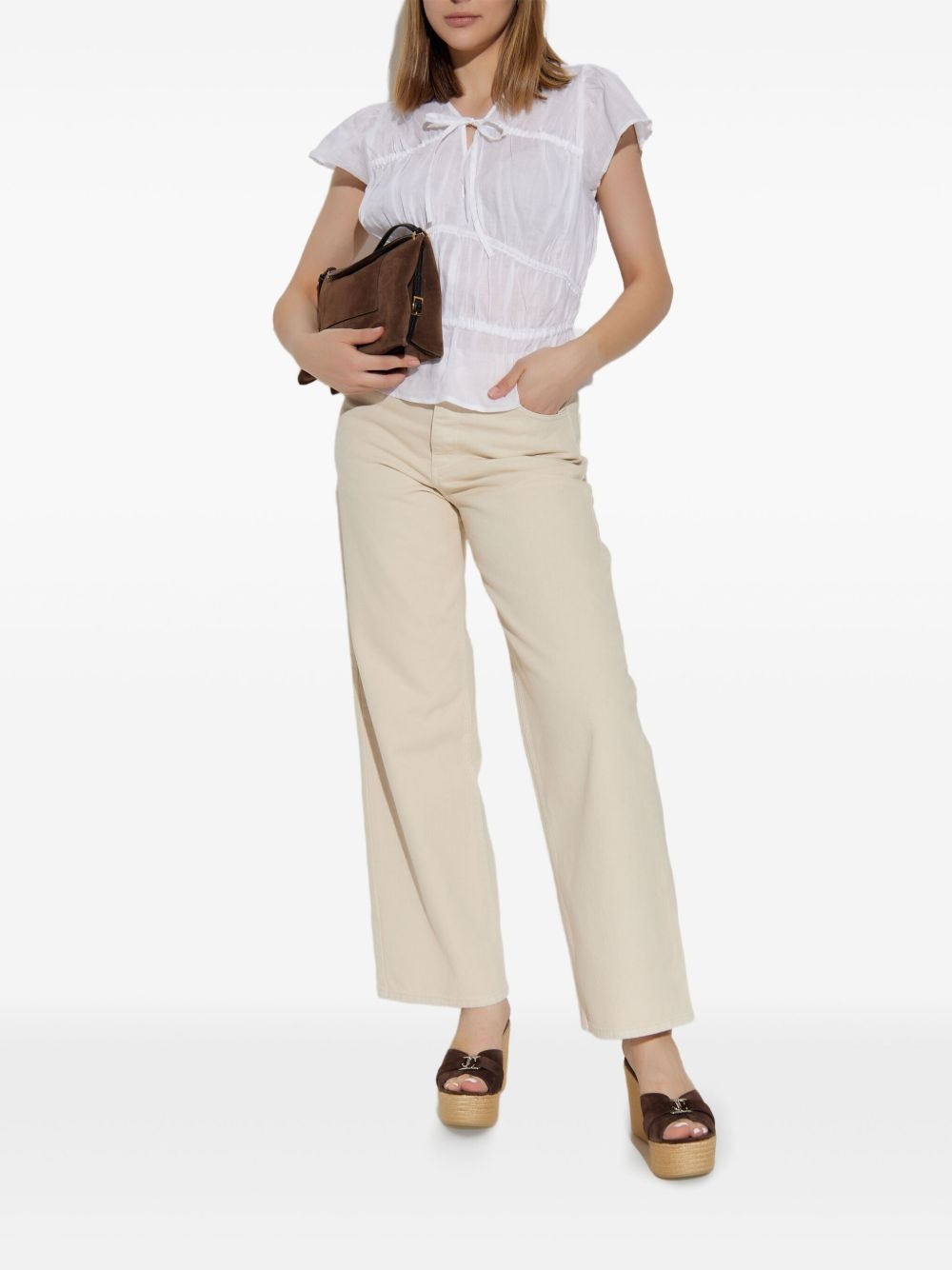 ruffled peplum blouse - 2