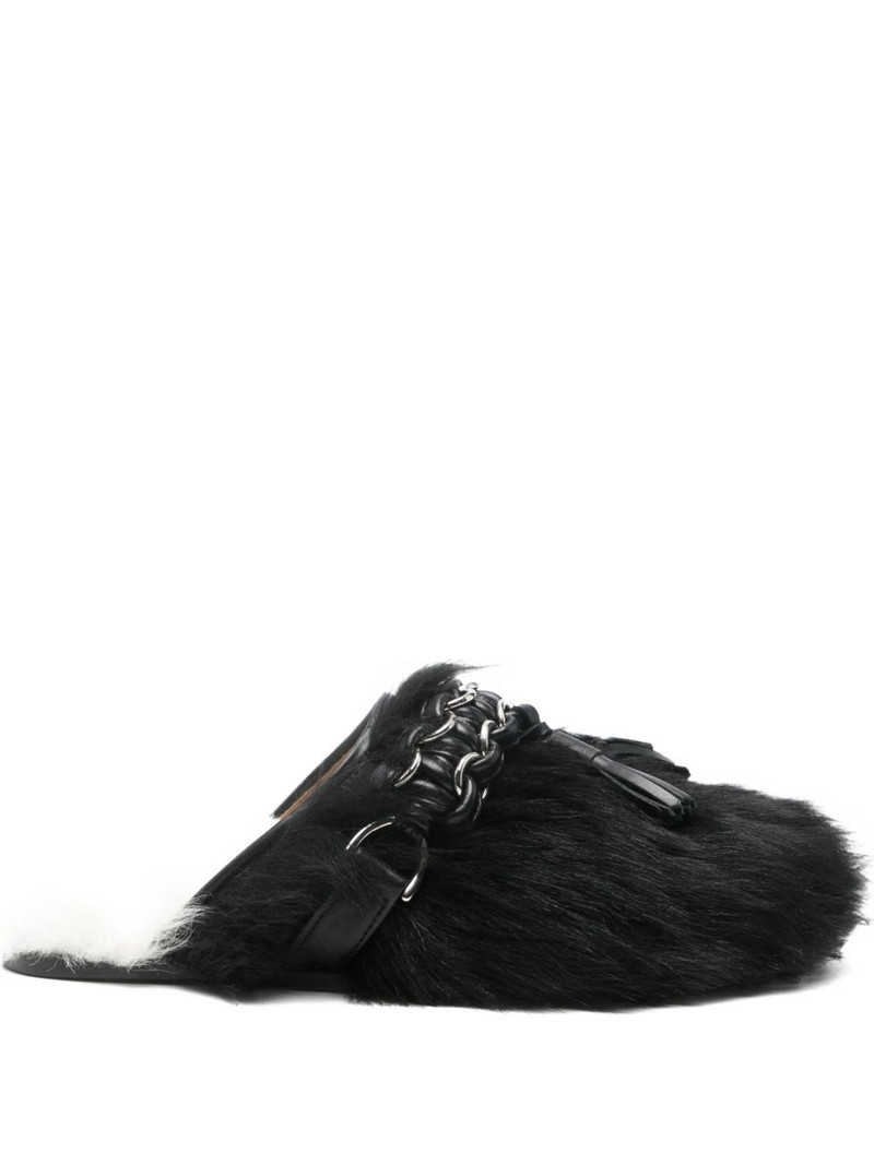 chain-embellished mules 1