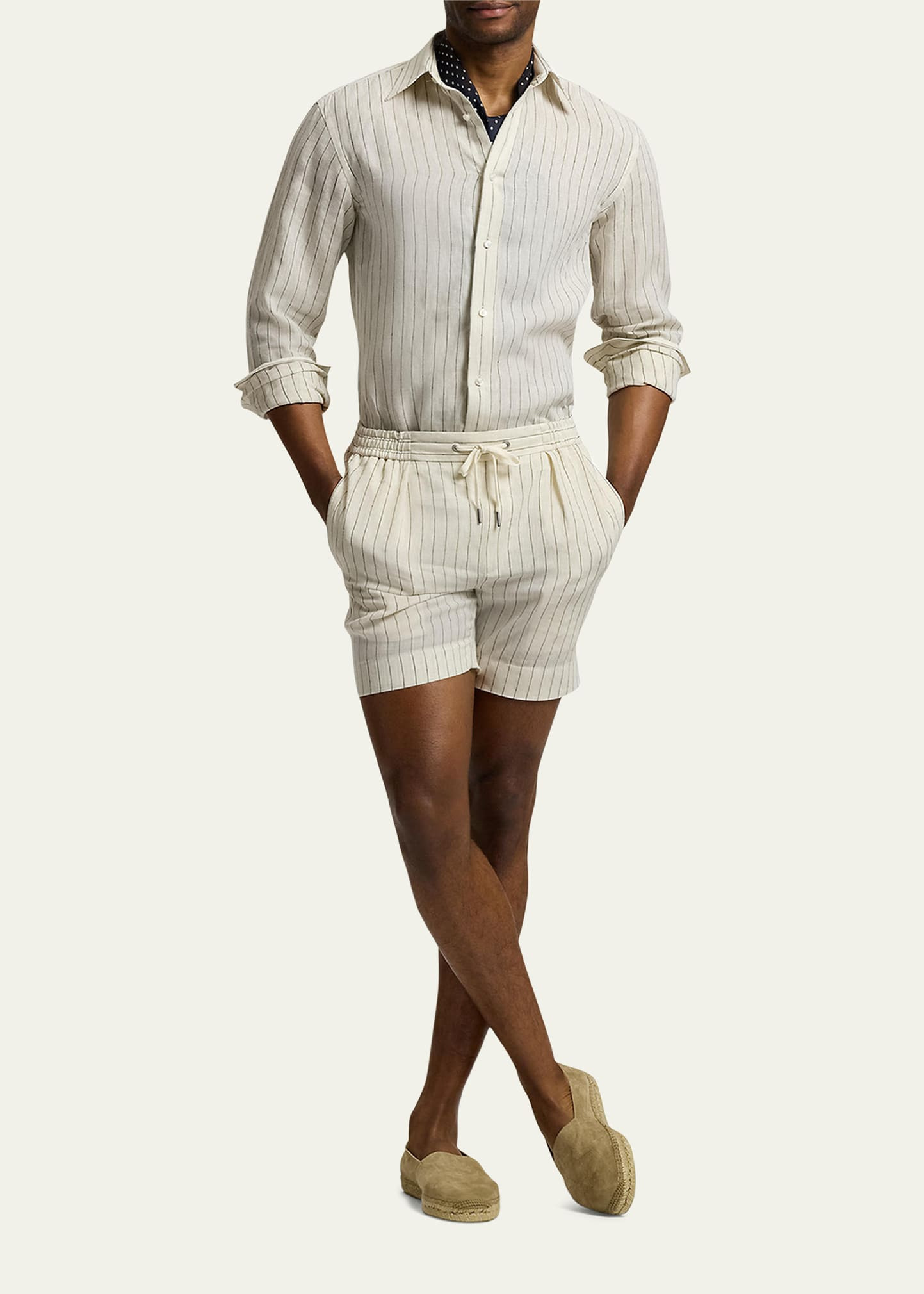 Men's Harrison Linen Thin Stripe Sport Shirt - 2