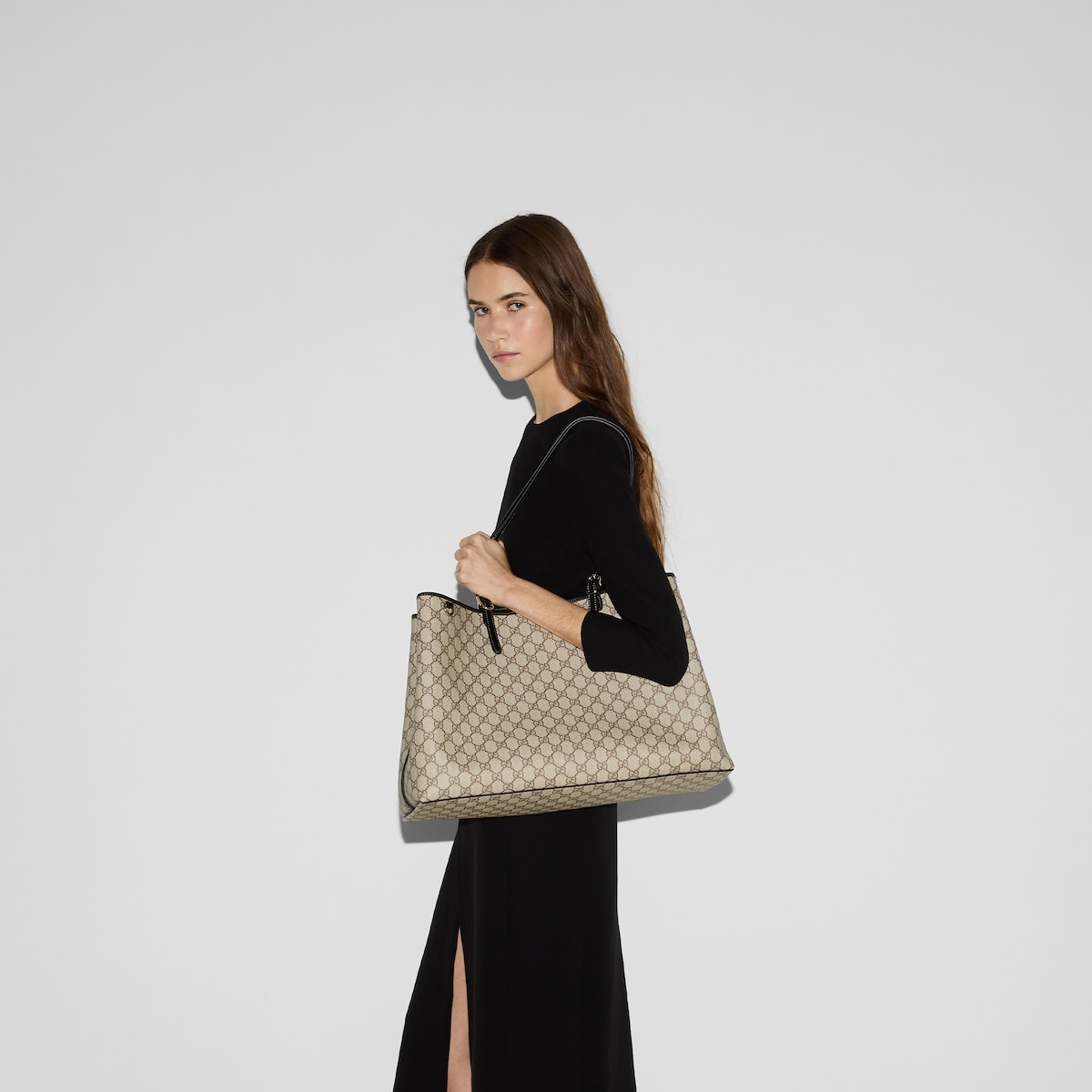 GG Emblem large tote bag - 5