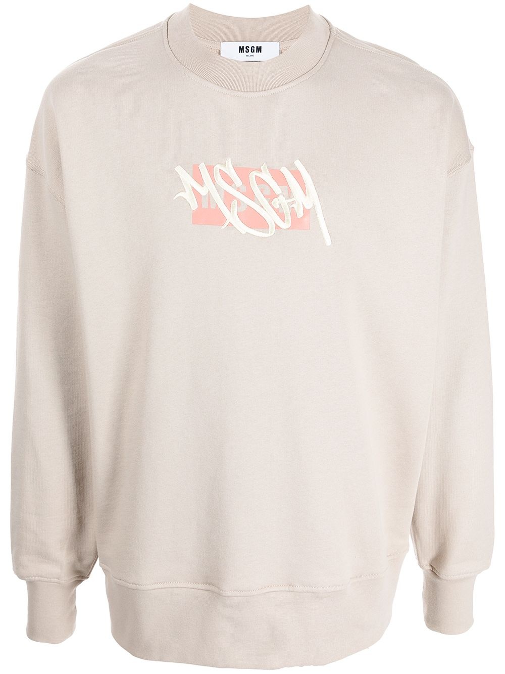 logo lettering sweatshirt - 1