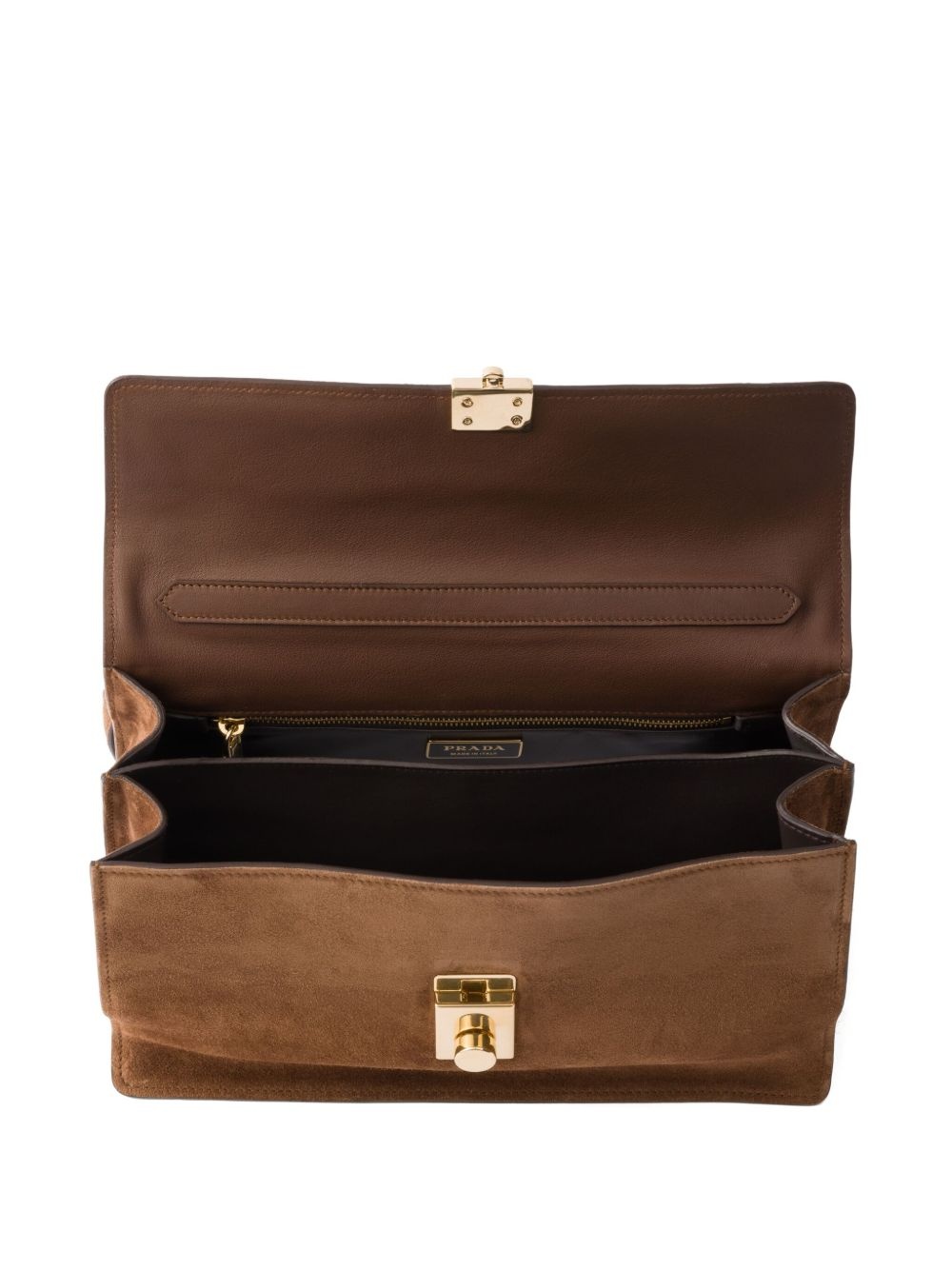 medium suede shoulder bag - 4