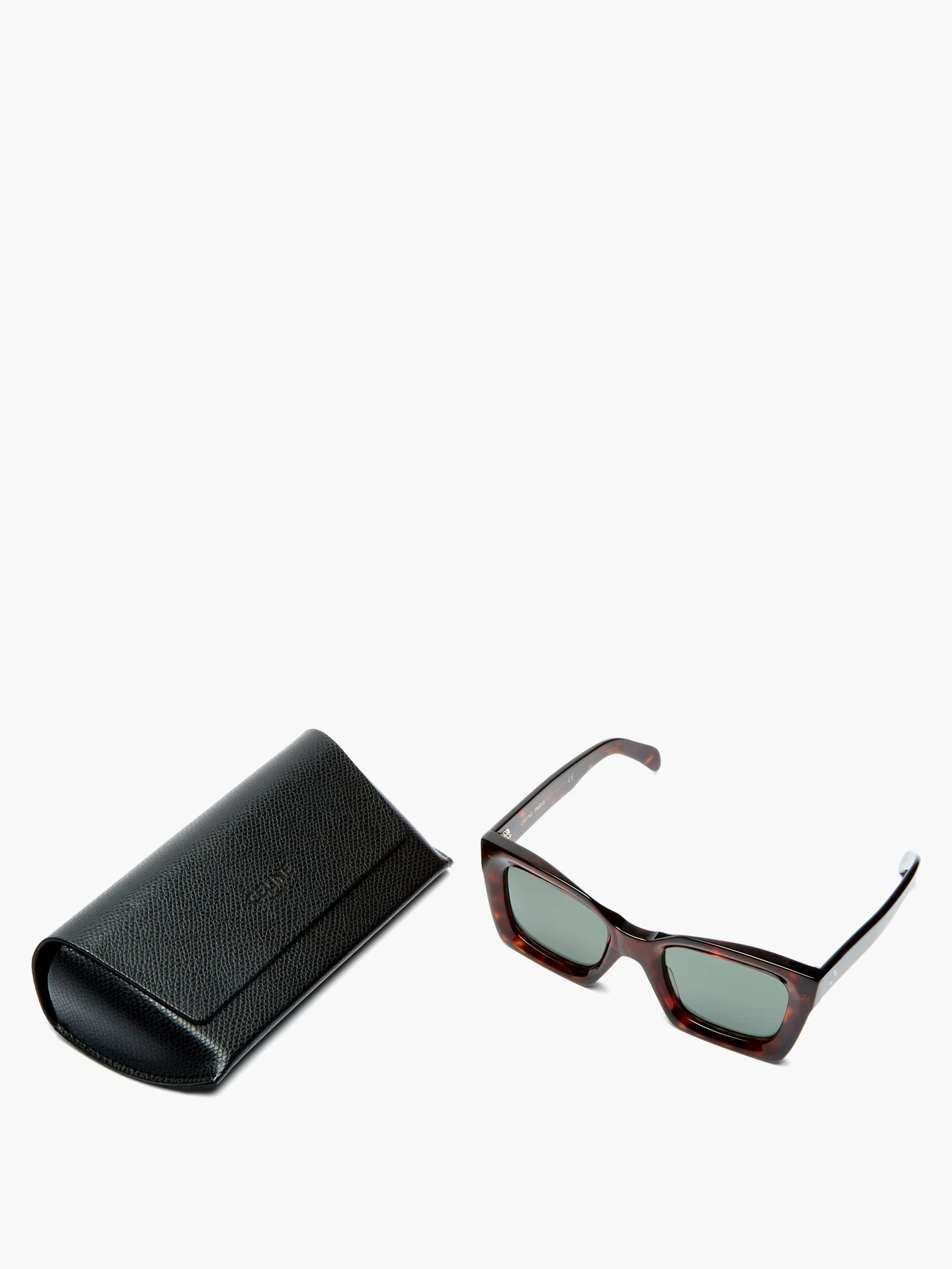 Square tortoiseshell-acetate sunglasses - 5