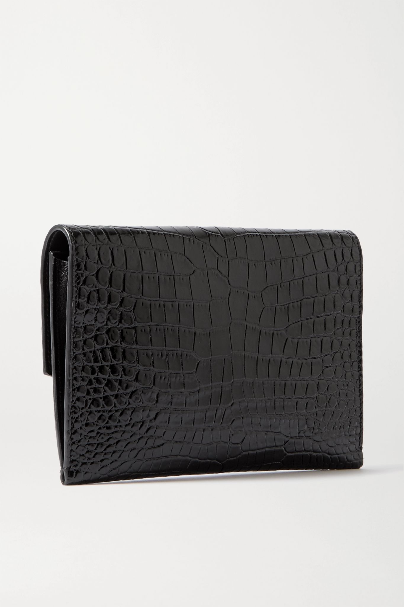 Uptown croc-effect leather shoulder bag - 3