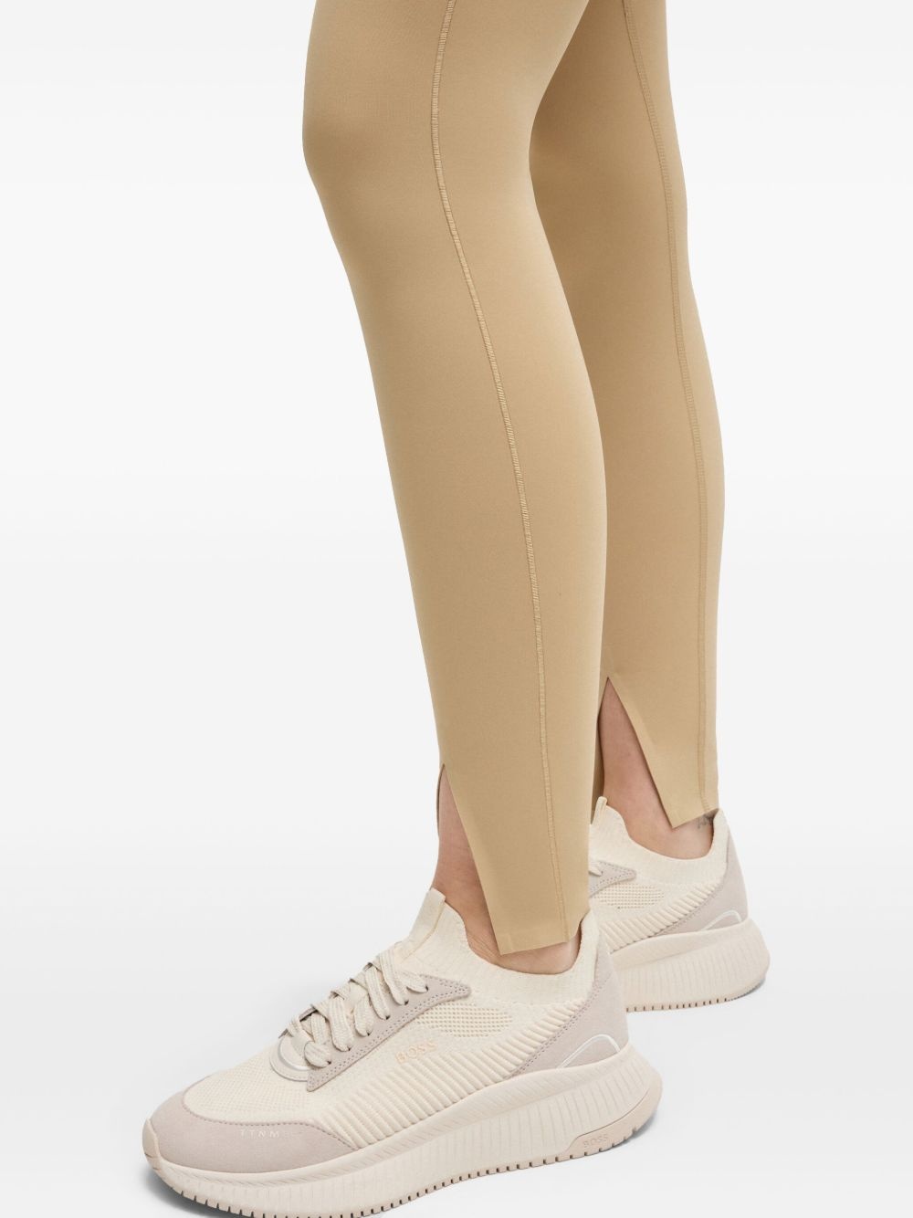 panelled suede sneakers - 6