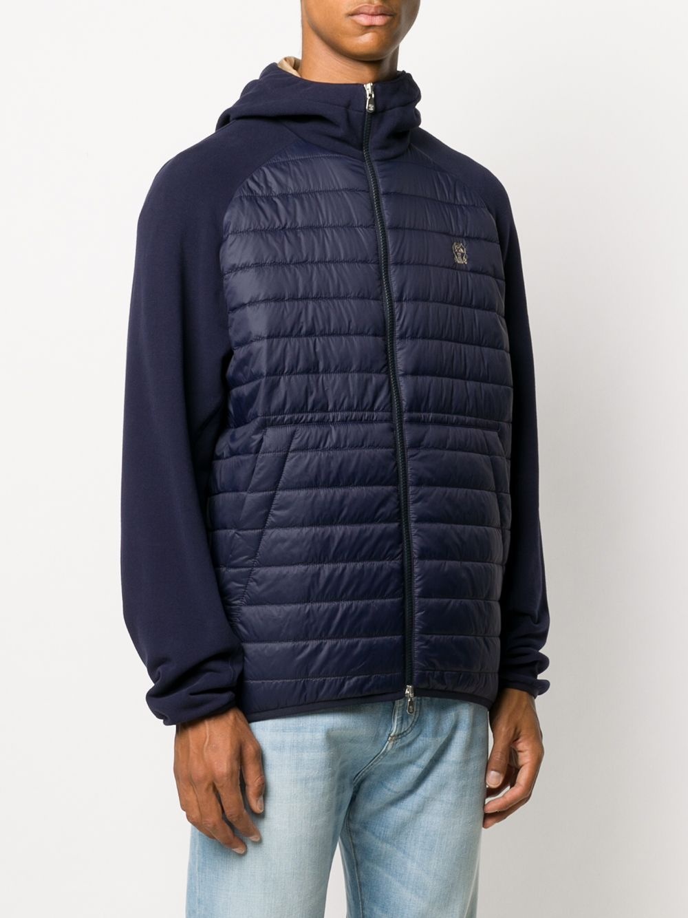 quilted panel jacket - 3