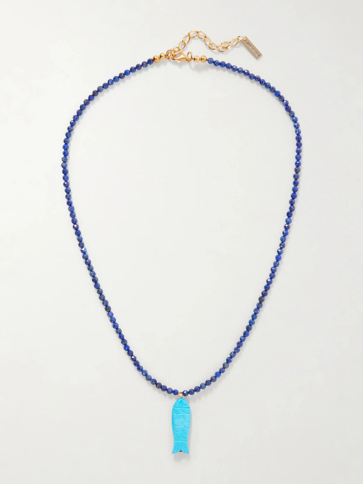 Elva Bead-embellished Pendant Necklace - 1