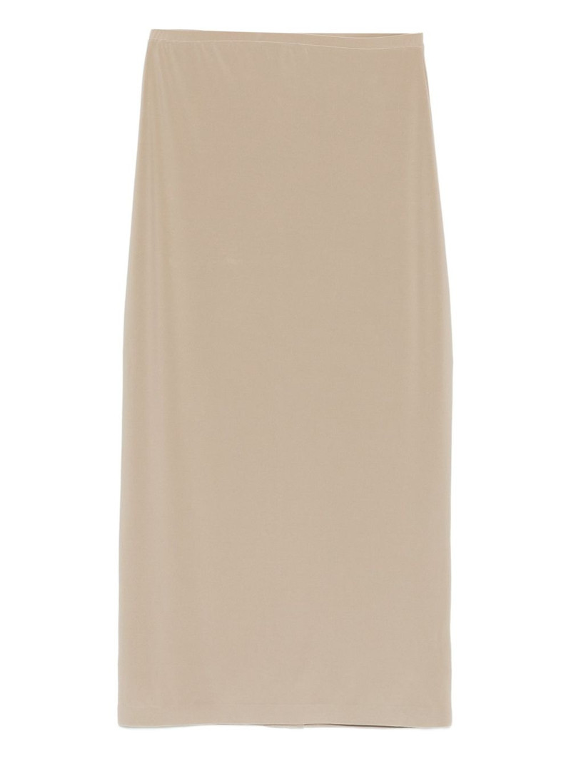 straight plain midi skirt 1