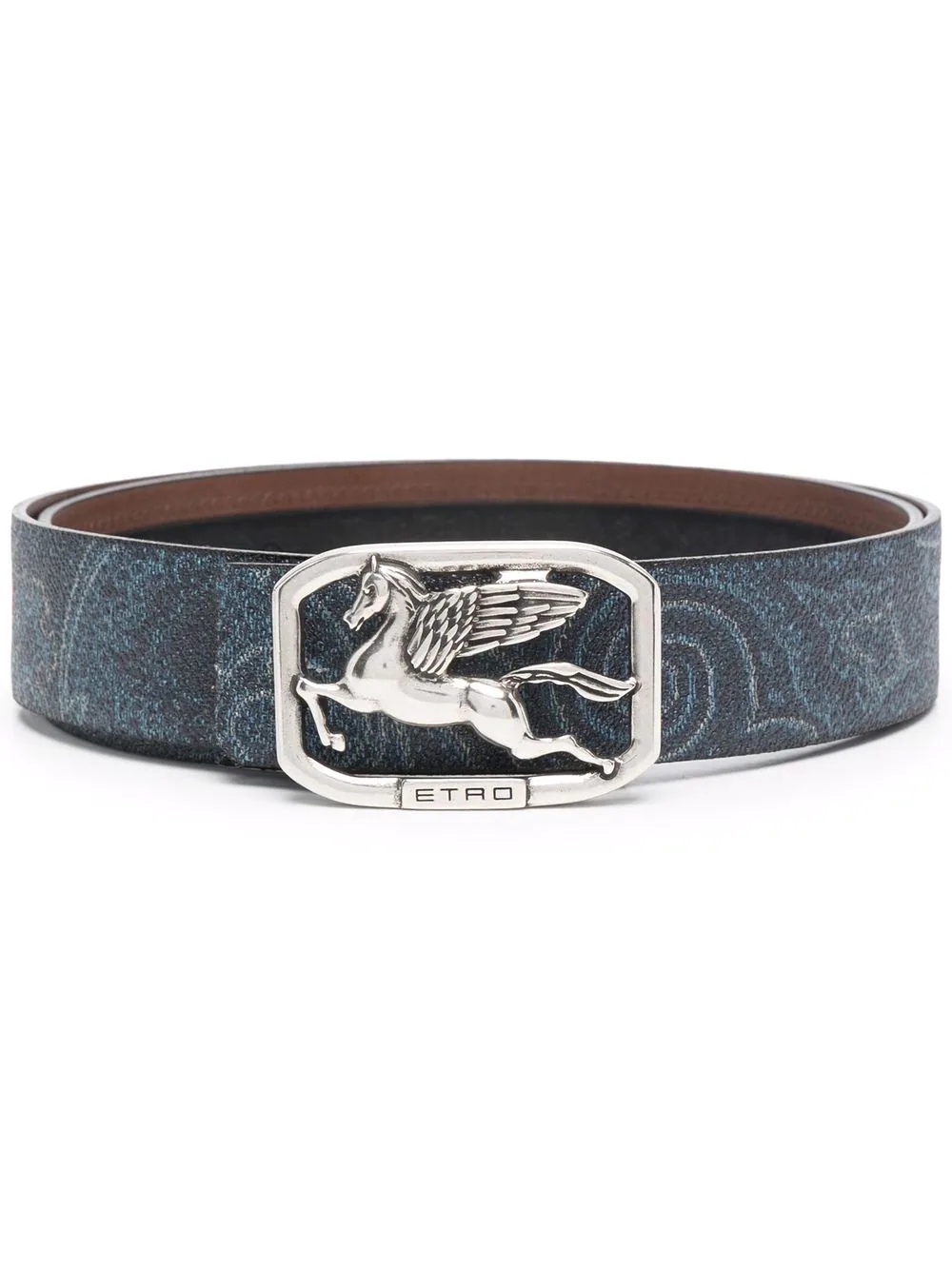 logo-buckle belt - 1