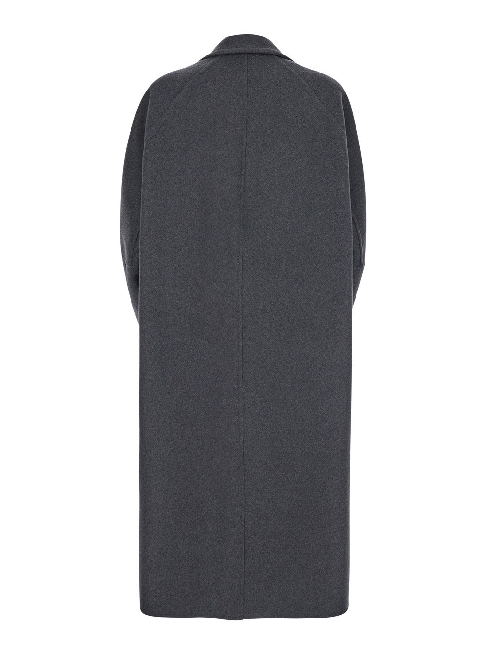 Max Mara Women 'Asburgo' Grey  Coat With Notched Revers In Virgin Wool Blend Woman - 2