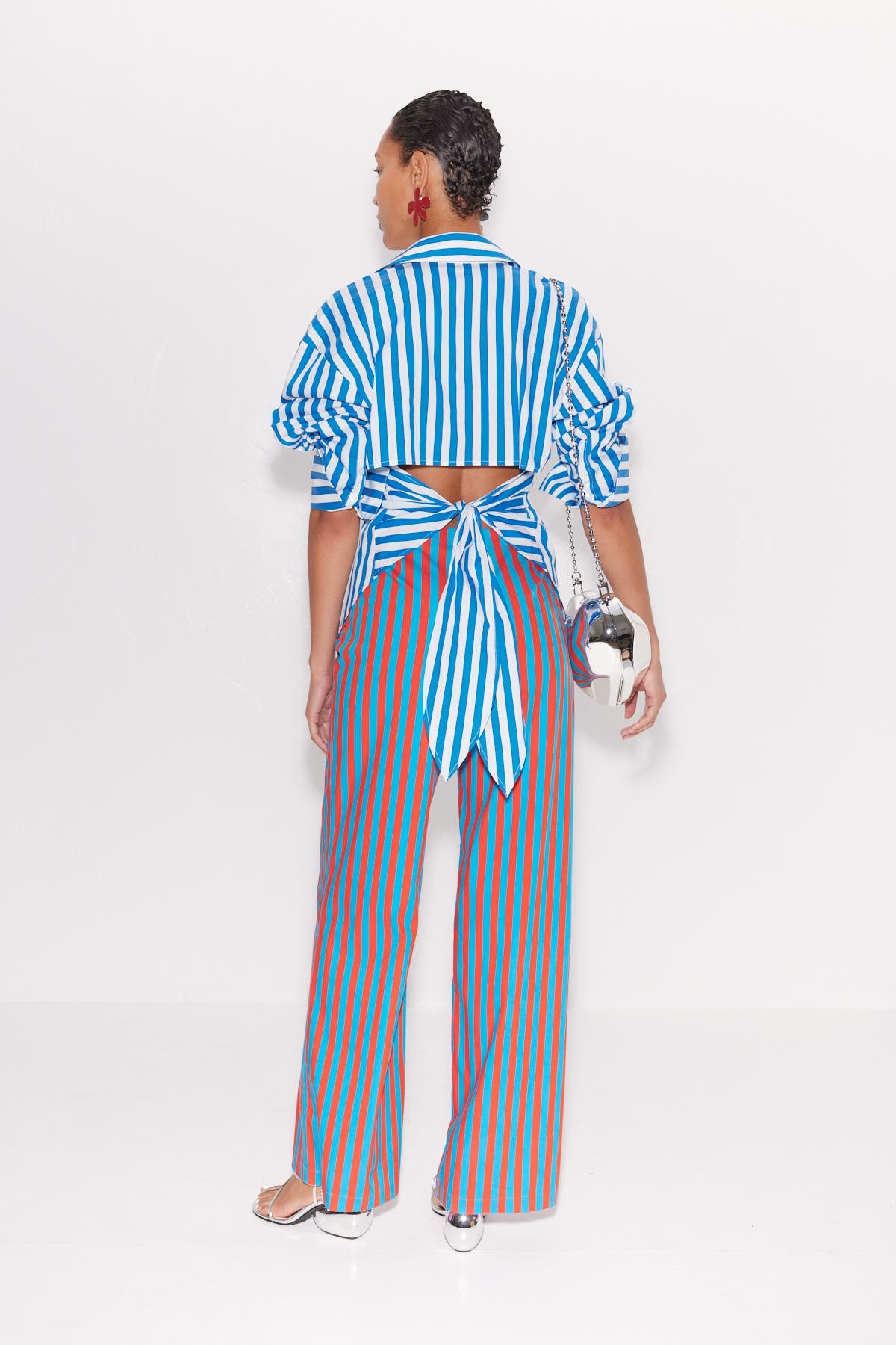 SIMONMILLER Loch Striped Poplin Button Up in Blue Stripe at Nordstrom - 6