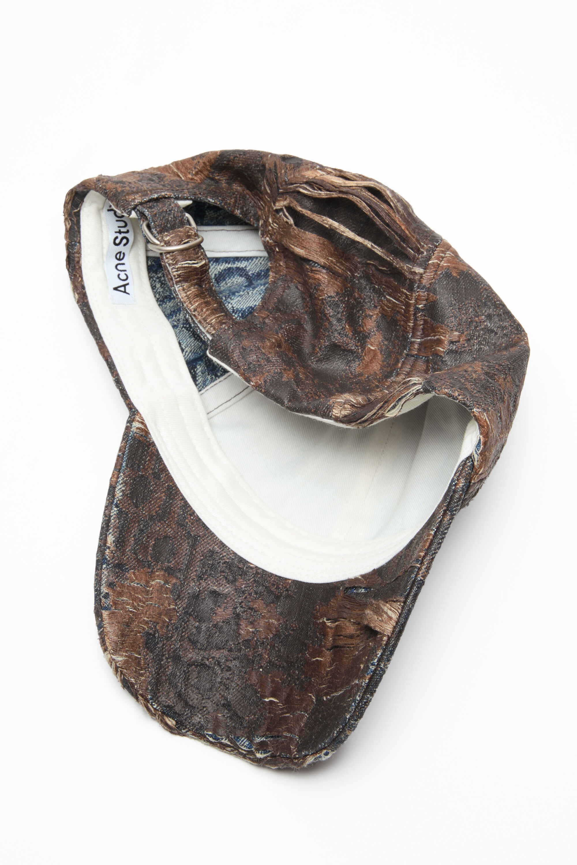 Distressed monogram cap - Brown - 2