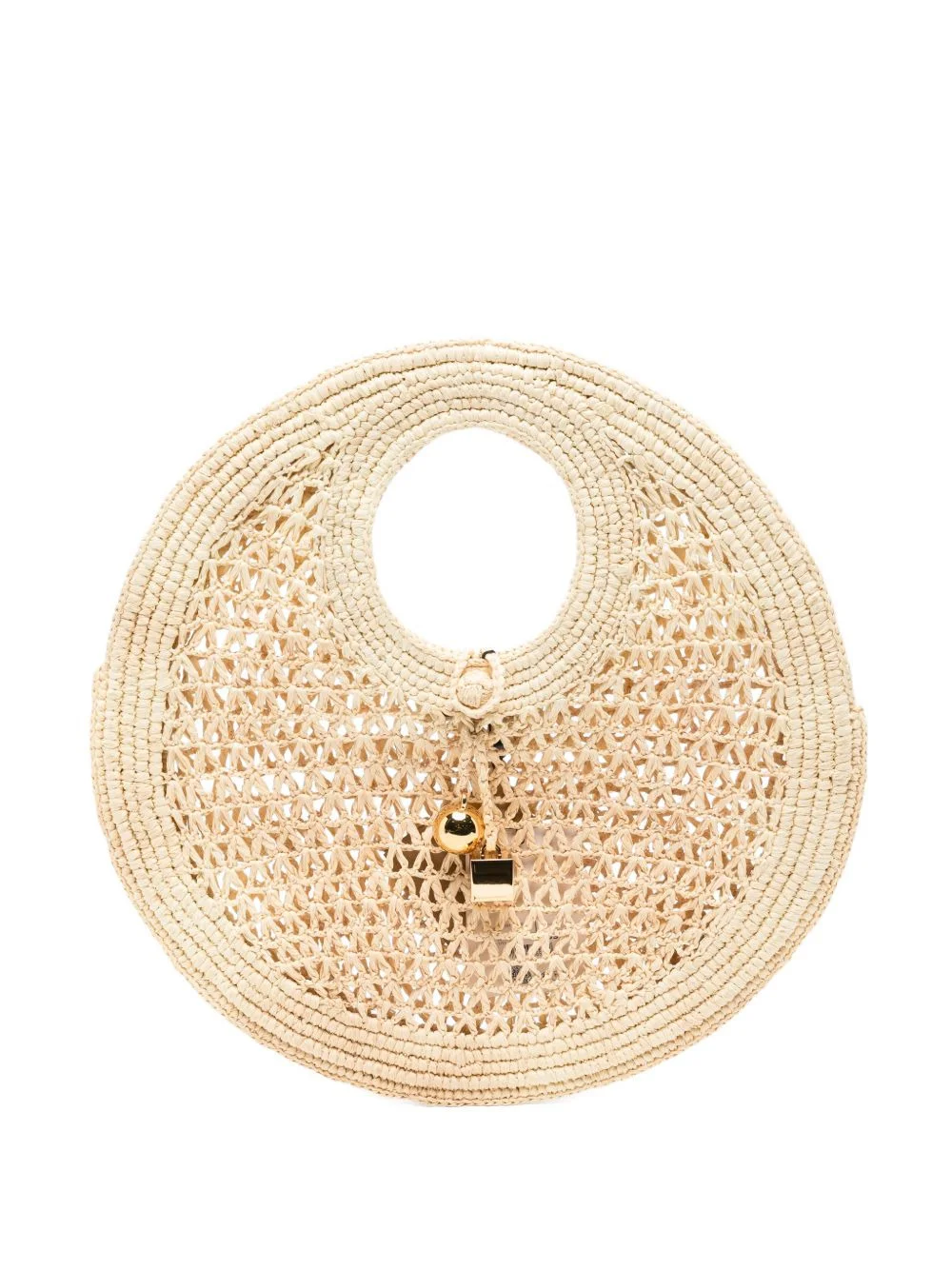 small The Spiaggia raffia tote bag - 1