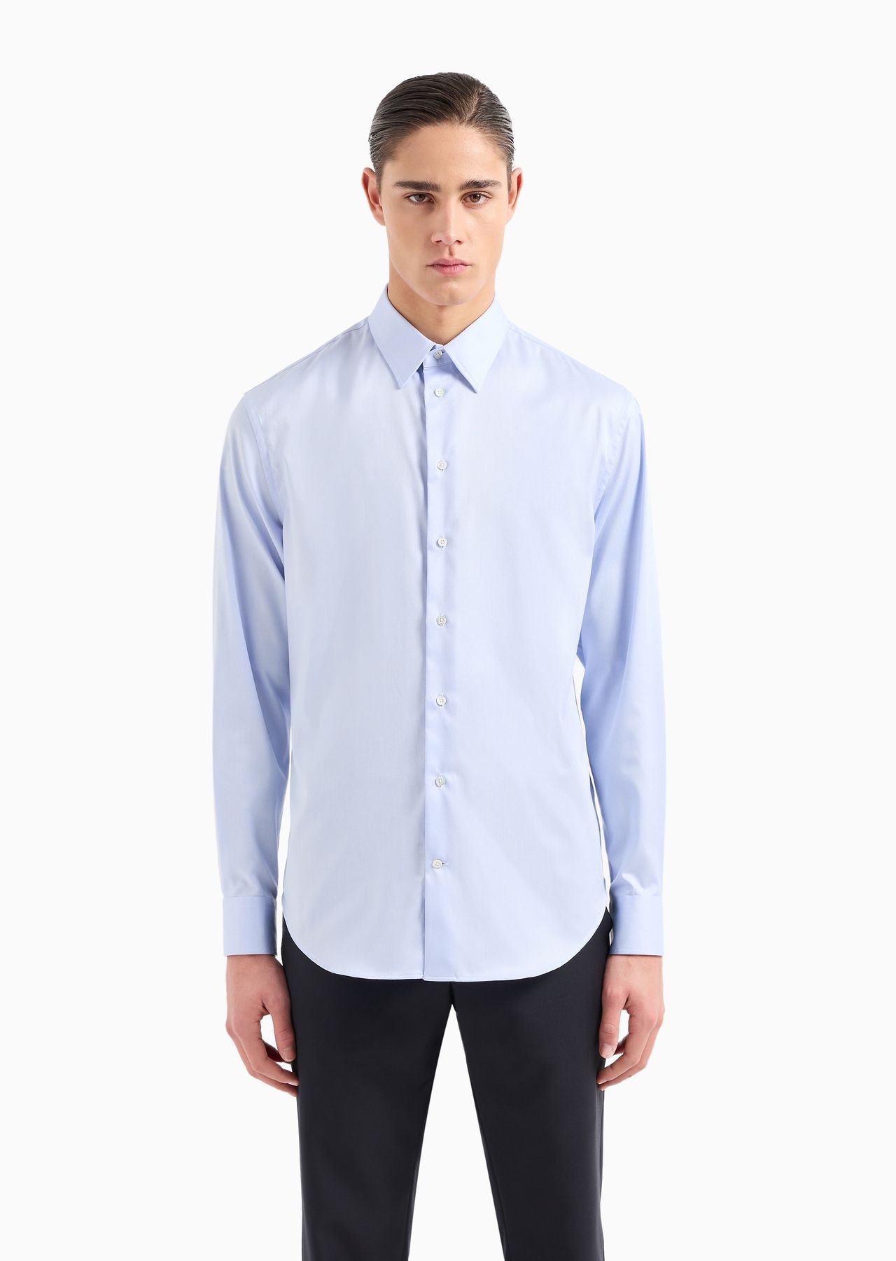 Non-iron stretch cotton shirt - 2