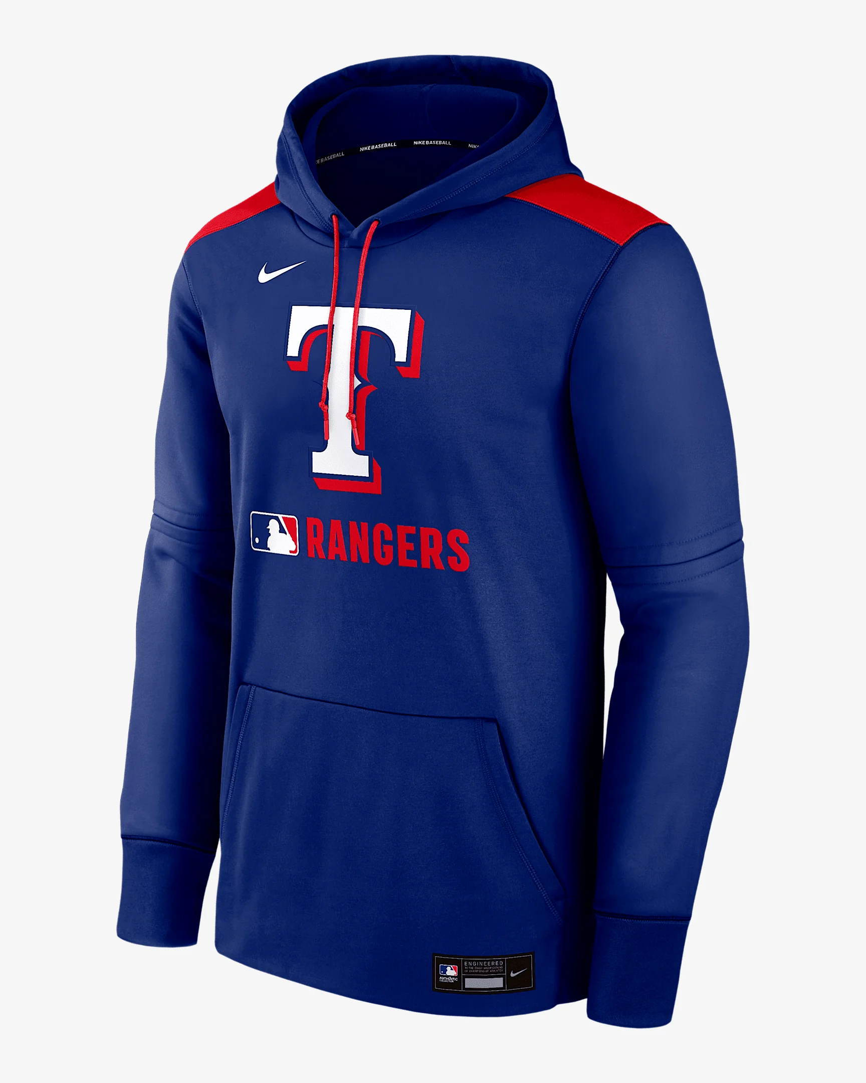 Texas Rangers Authentic Collection Men's Nike Therma MLB Pullover Hoodie - 1