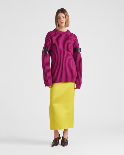 Prada Shetland wool crew-neck sweater outlook