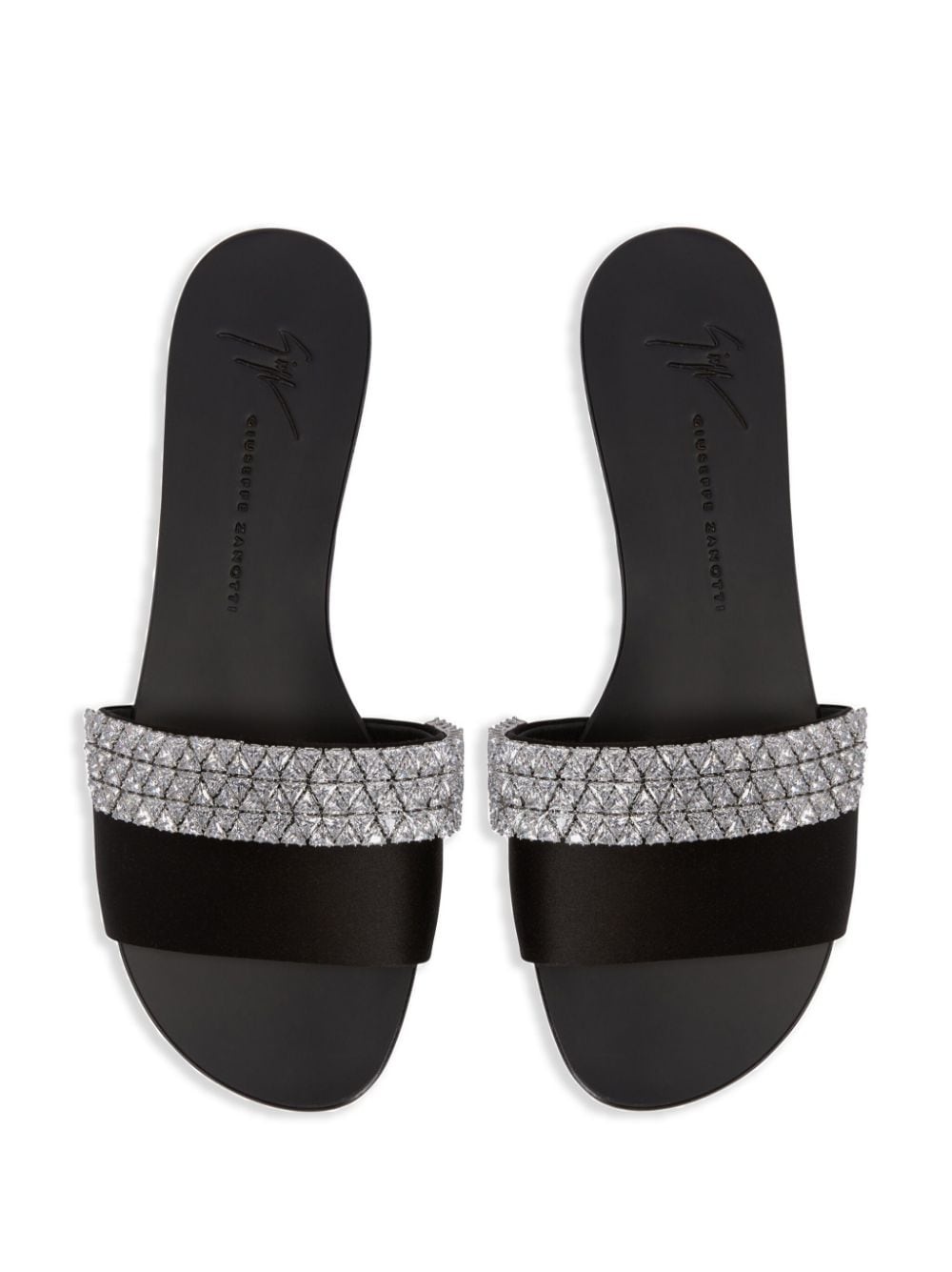 Tesy rhinestone-embellished slides - 4