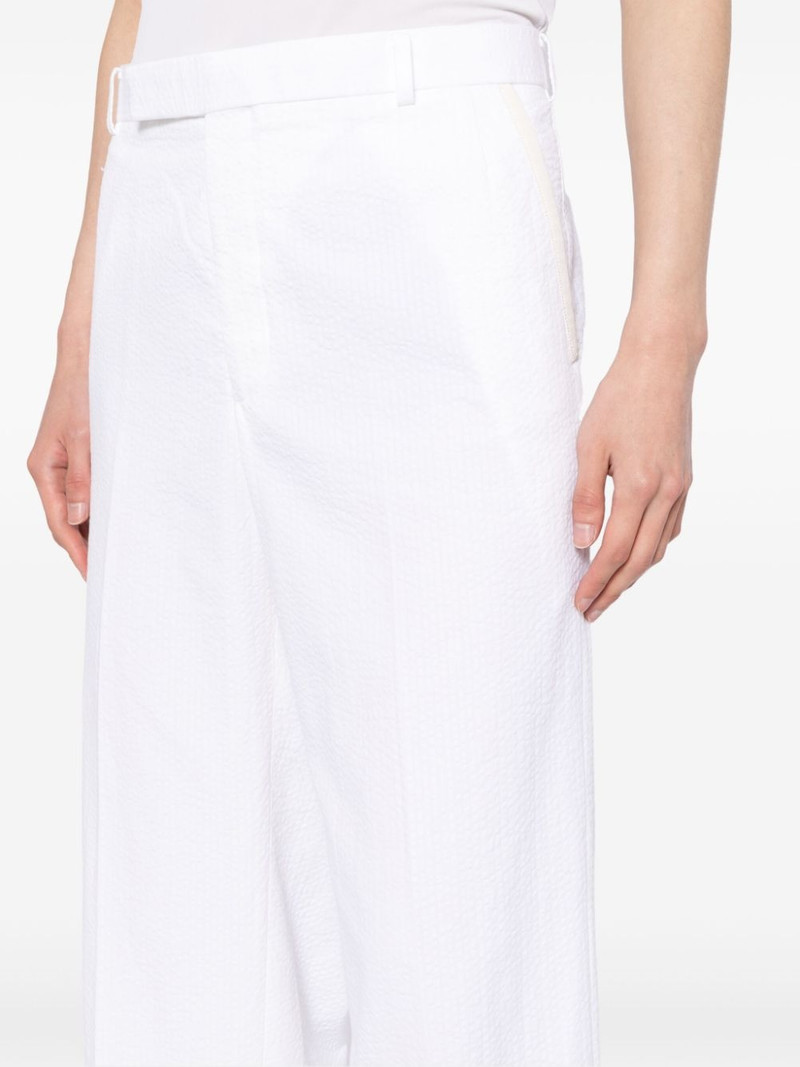 pressed-crease cotton trousers 5